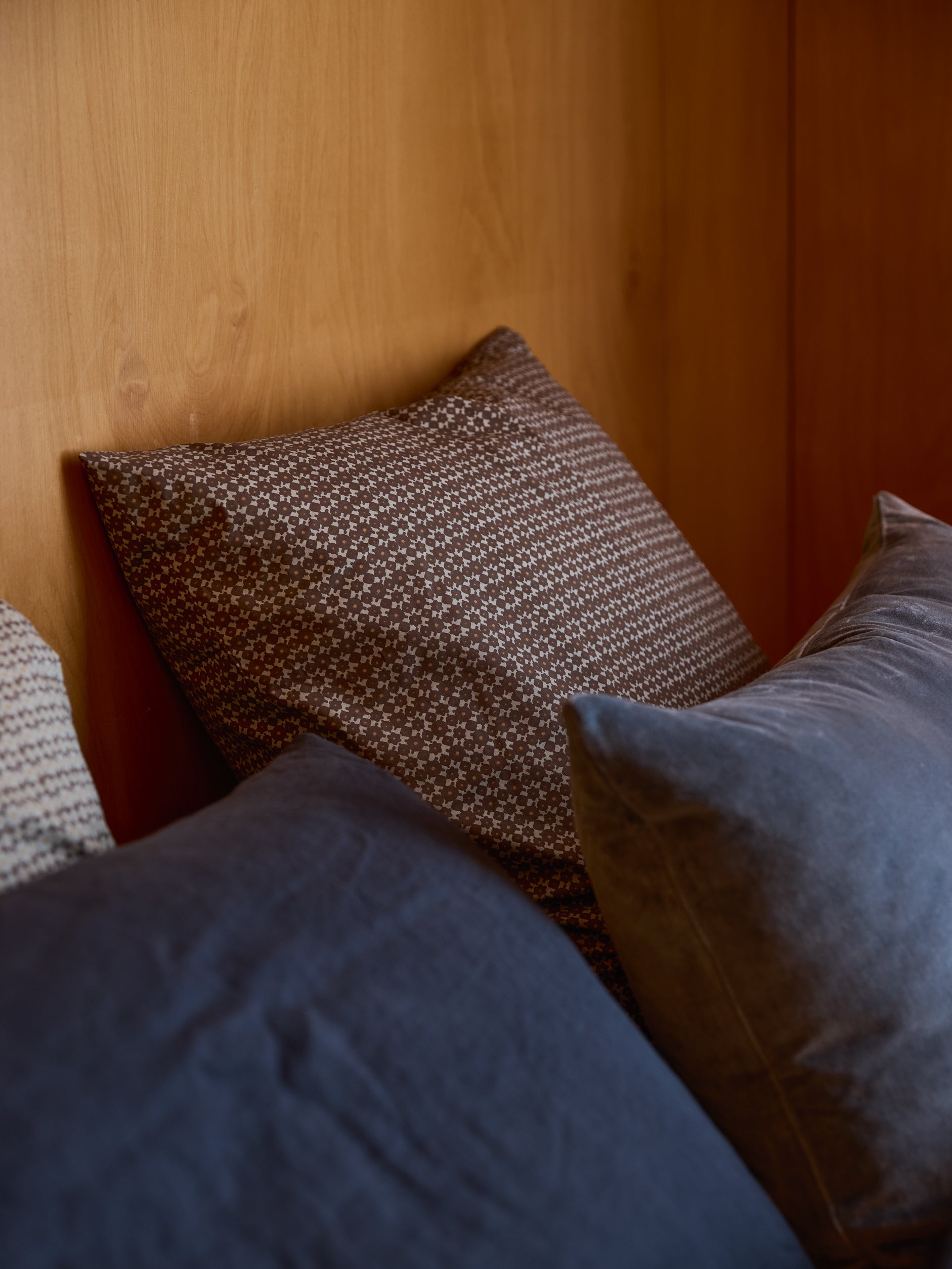 Porto Organic Cotton Euro Pillowcase Cocoa/Miso / European Pillowcase
