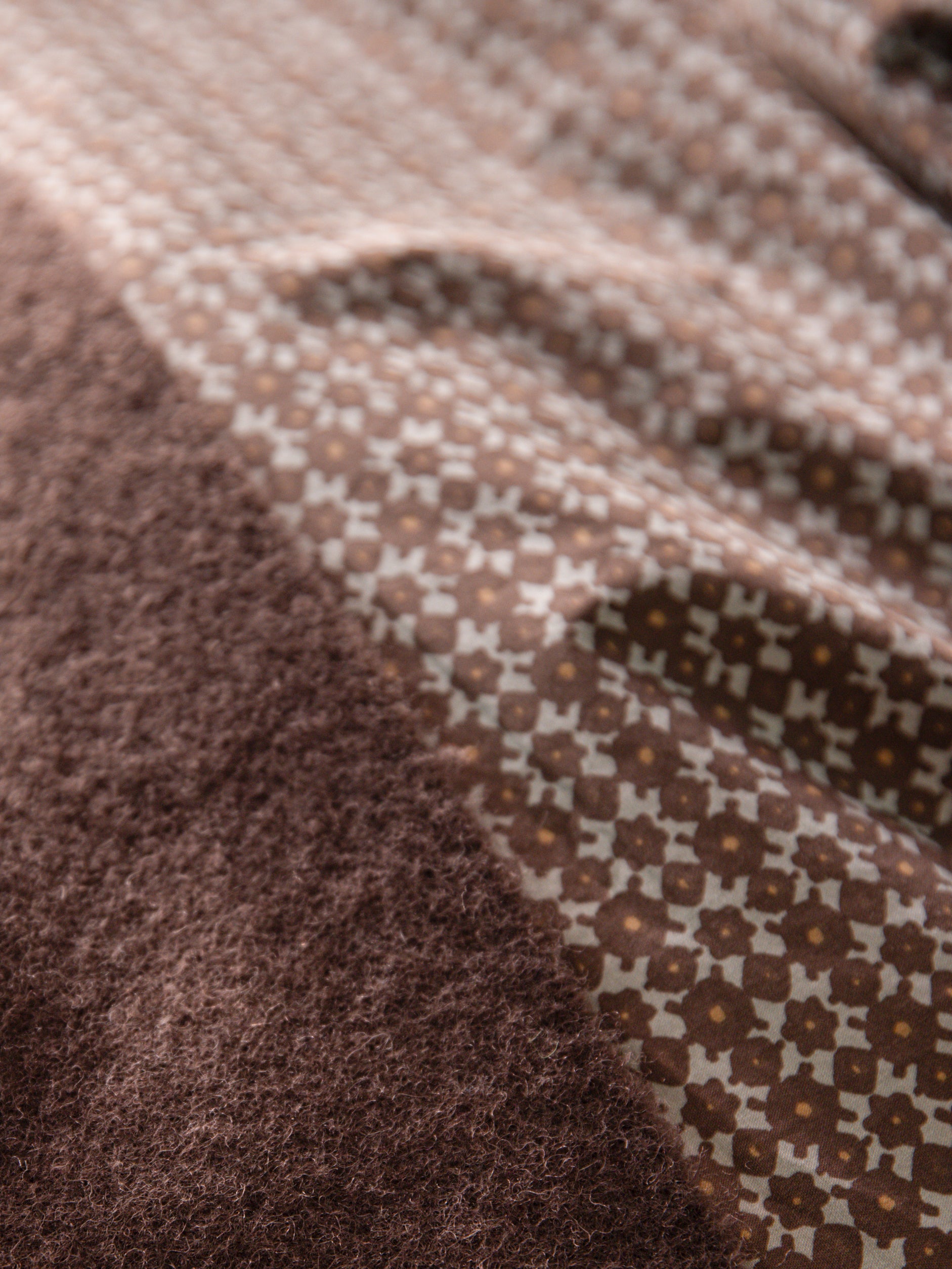 Porto Organic Cotton Duvet Cover Cocoa/Miso / Super King