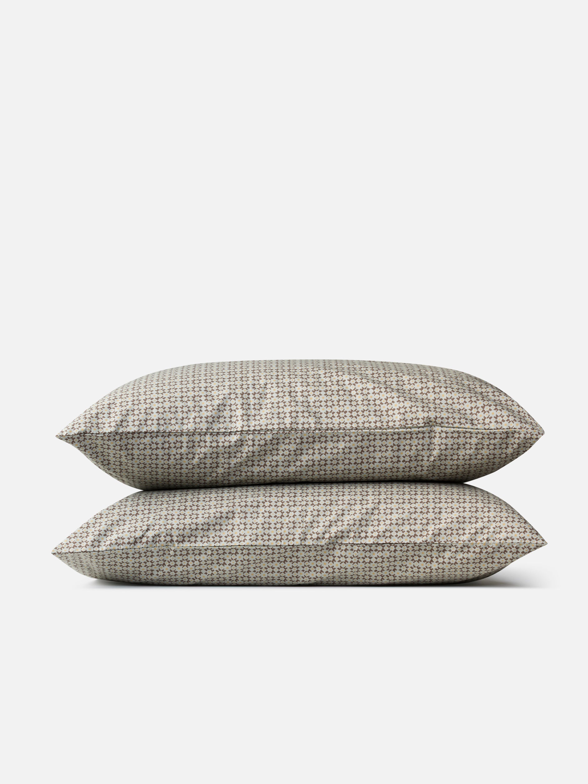 Porto Organic Cotton Pillowcase Pair Miso/Cocoa / Pillowcase Pair