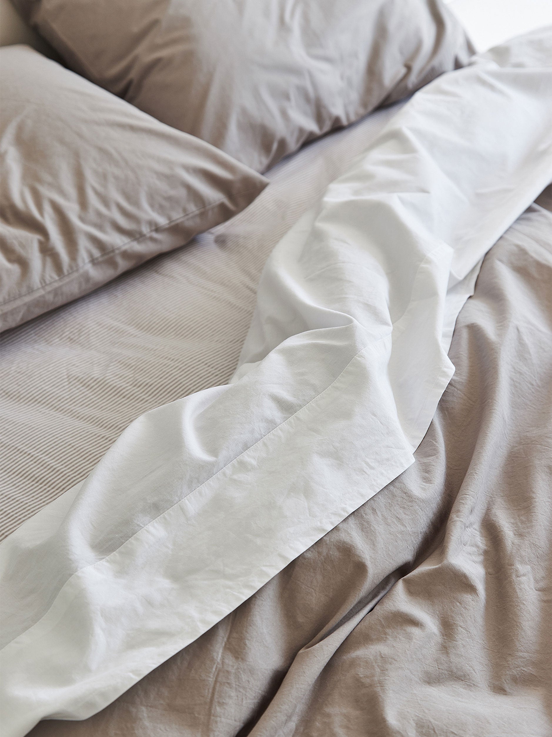 Classic Organic Cotton Flat Sheet White / King