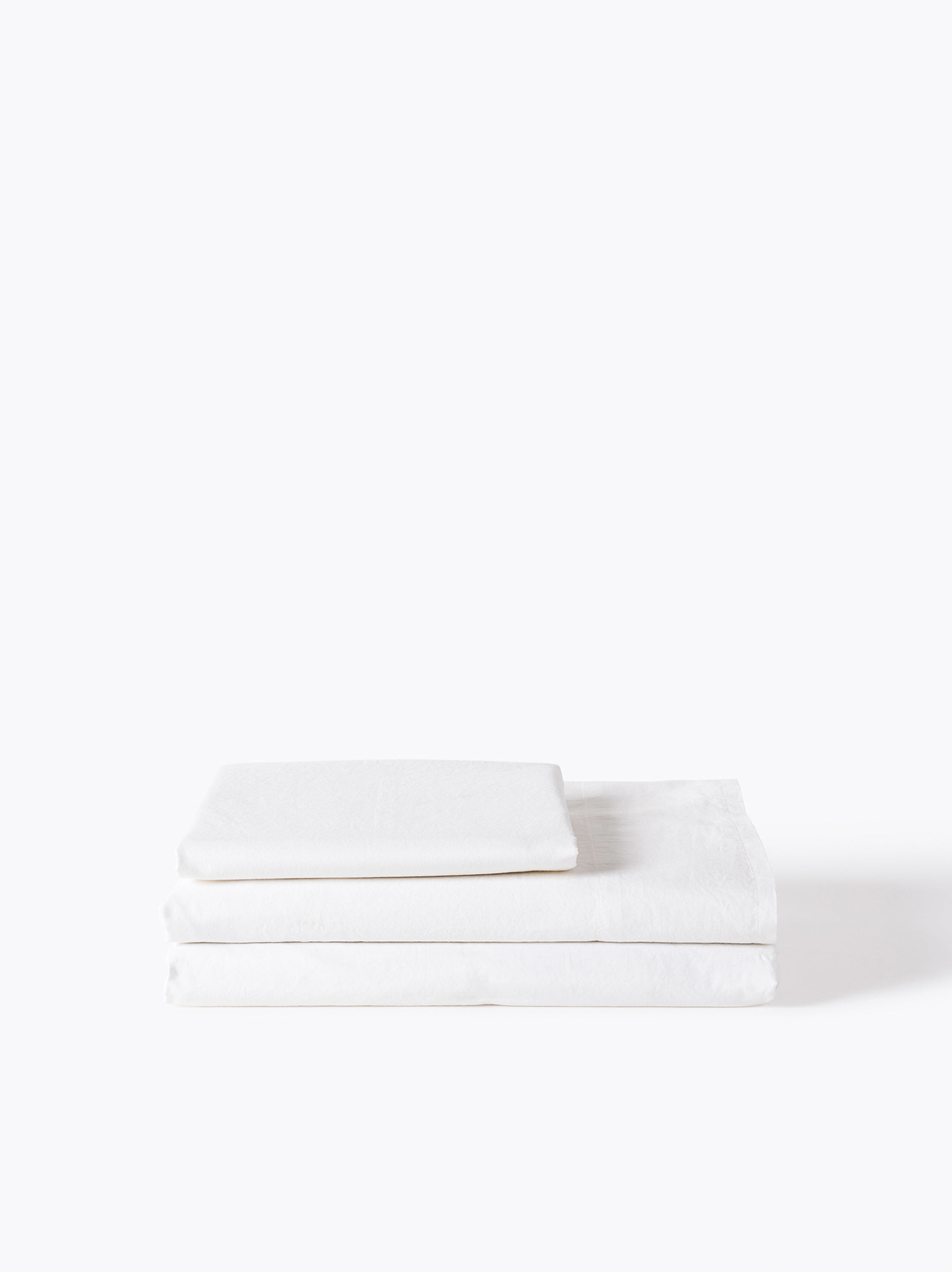 Classic Organic Cotton Fitted Sheet White / Long Single