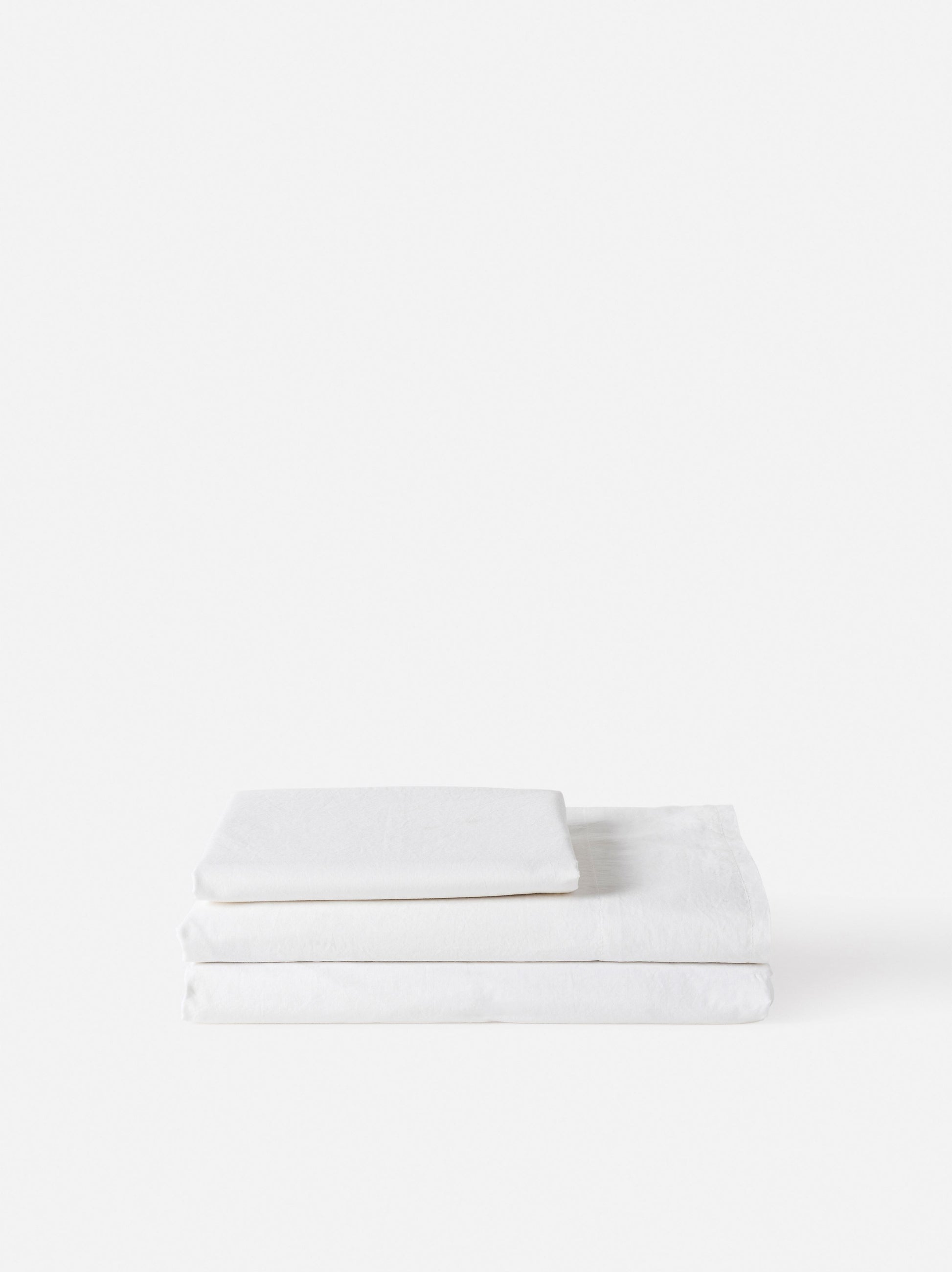 Classic Organic Cotton Fitted Sheet White / Single