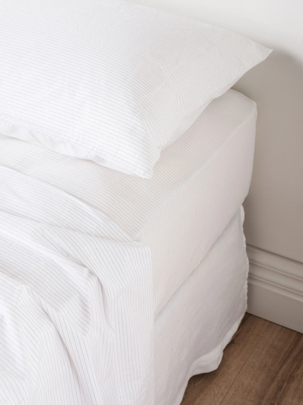 Pinstripe Organic Cotton Lodge Pillowcase Pair