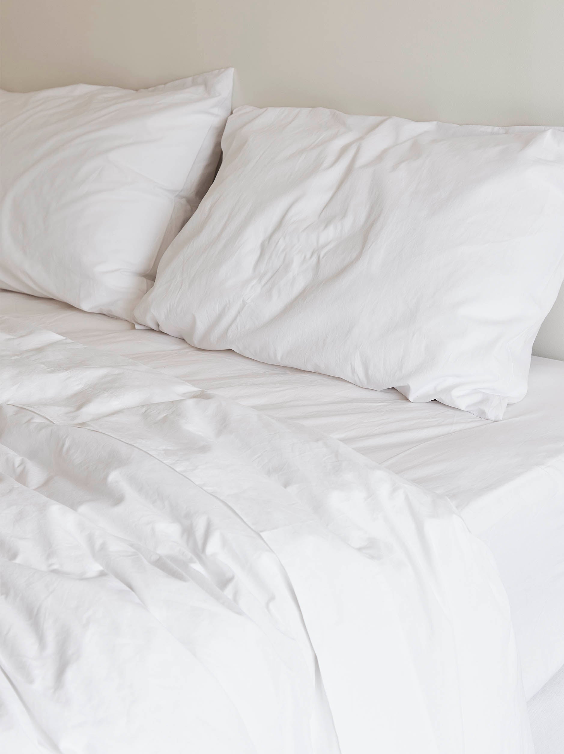 Classic Organic Cotton Duvet Cover White / King Single/Double