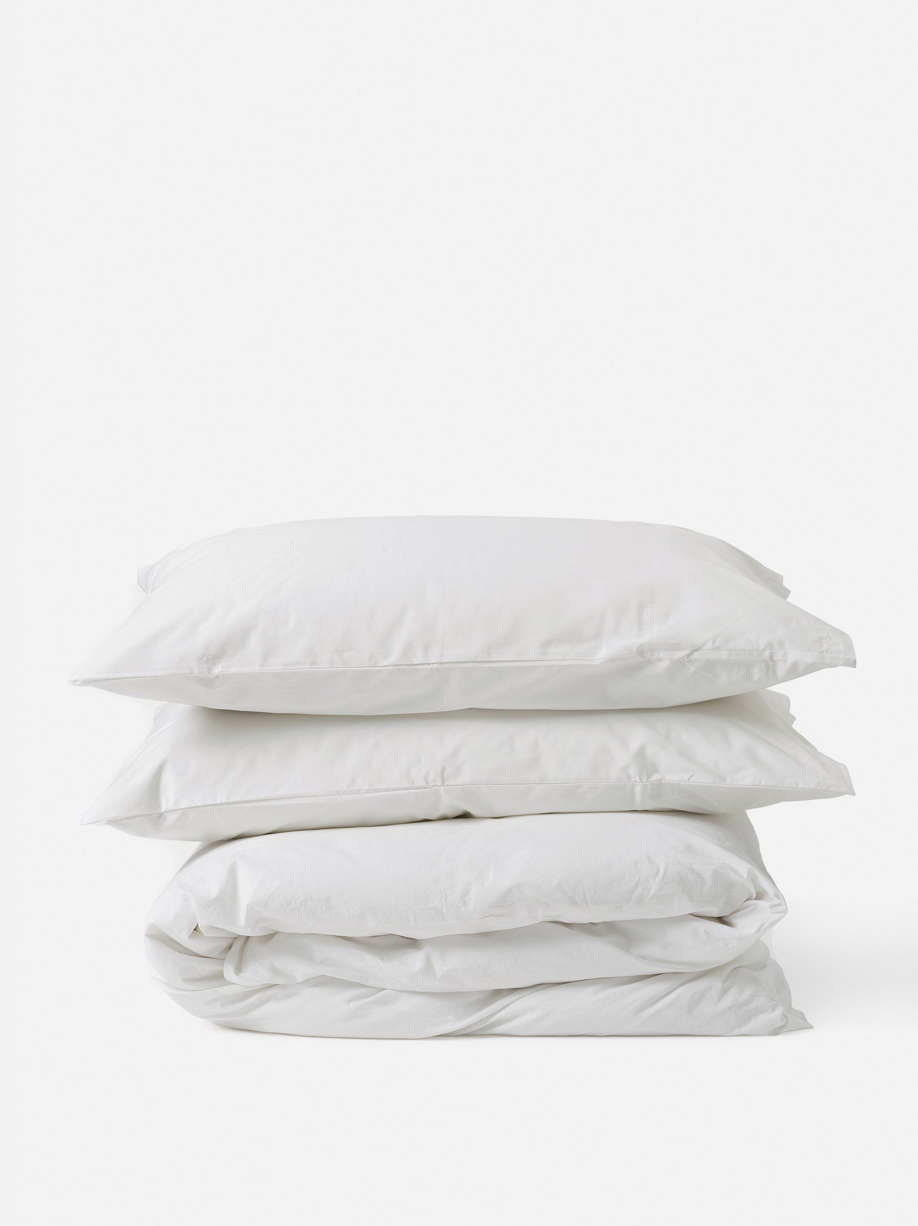Classic Organic Cotton Duvet Cover White / King