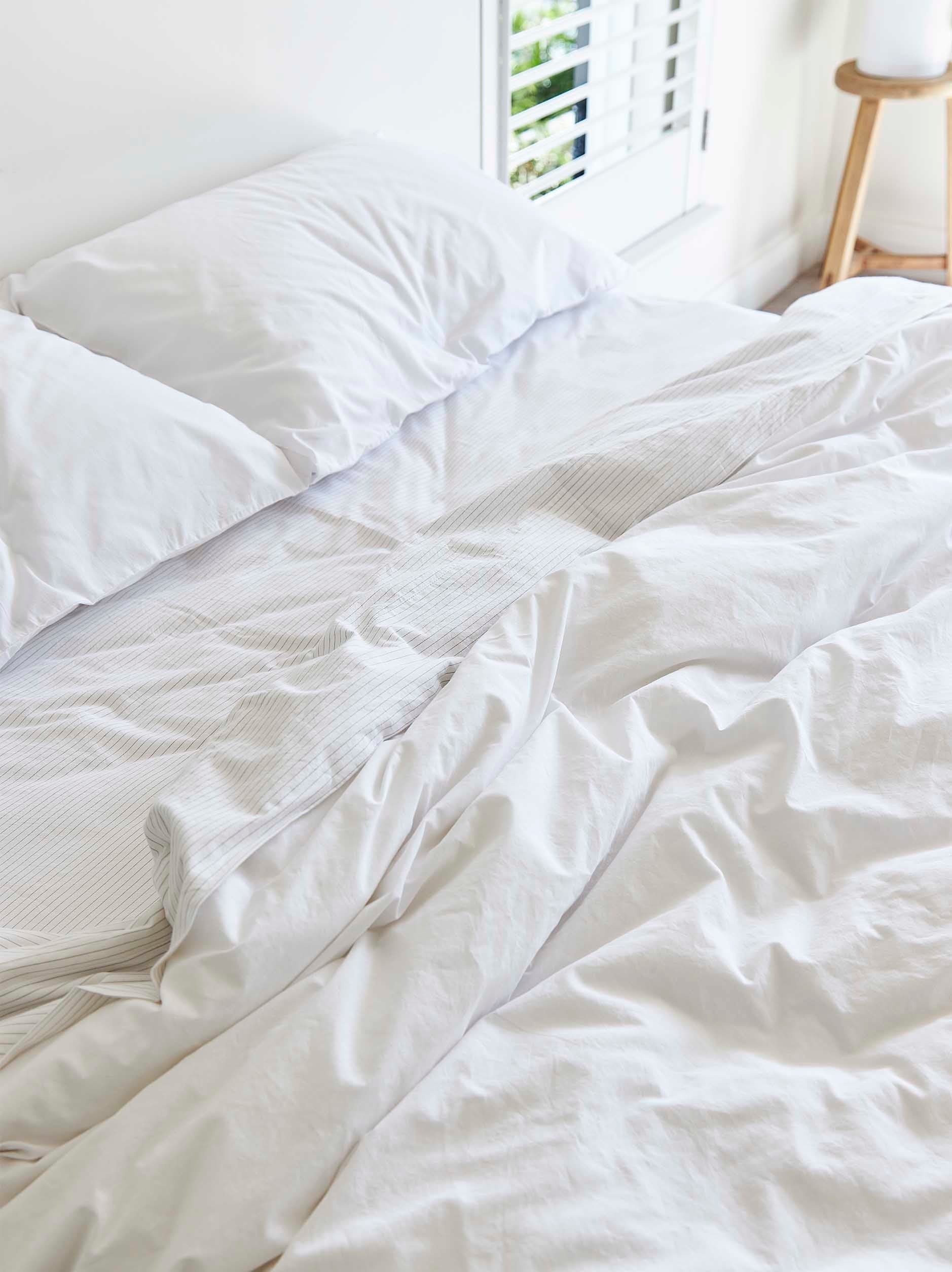Classic Organic Cotton Pillowcase PR White / Pillowcase Pair