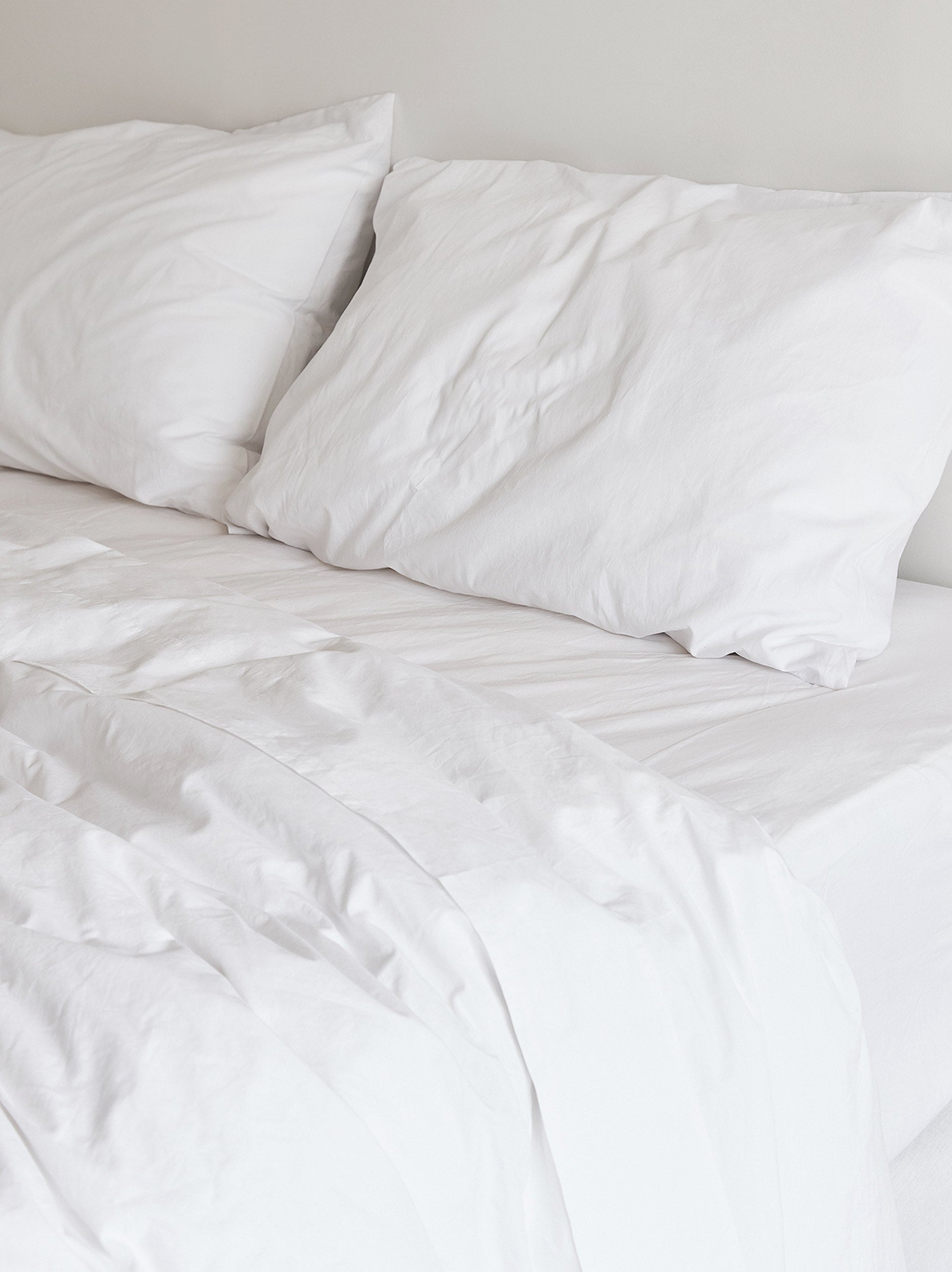 Classic Organic Cotton Duvet Cover White / Queen