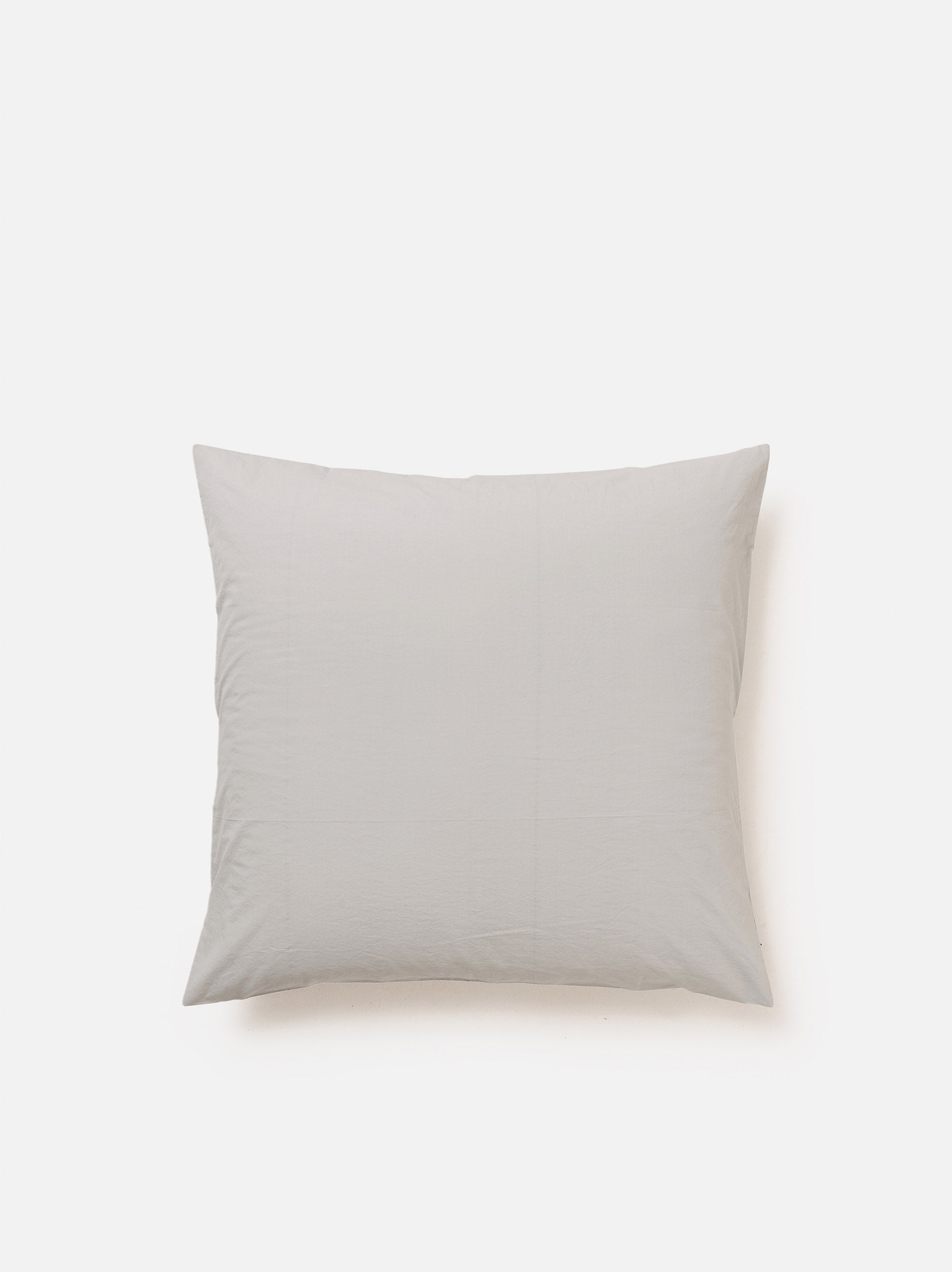 Washed Organic Cotton Euro Pillowcase Grey / Euro Pillowcase
