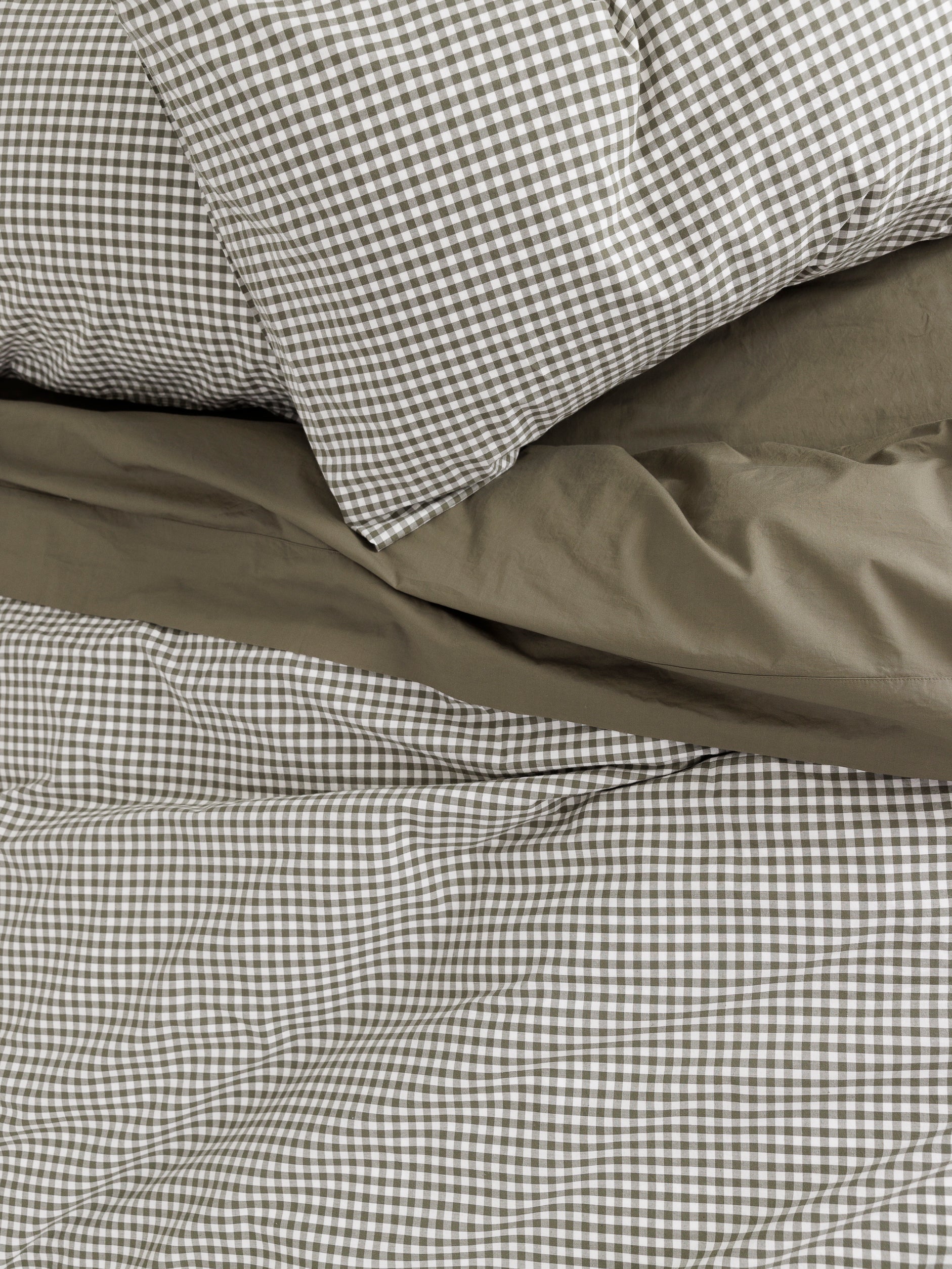 Classic Organic Cotton Fitted Sheet Olive / Super King