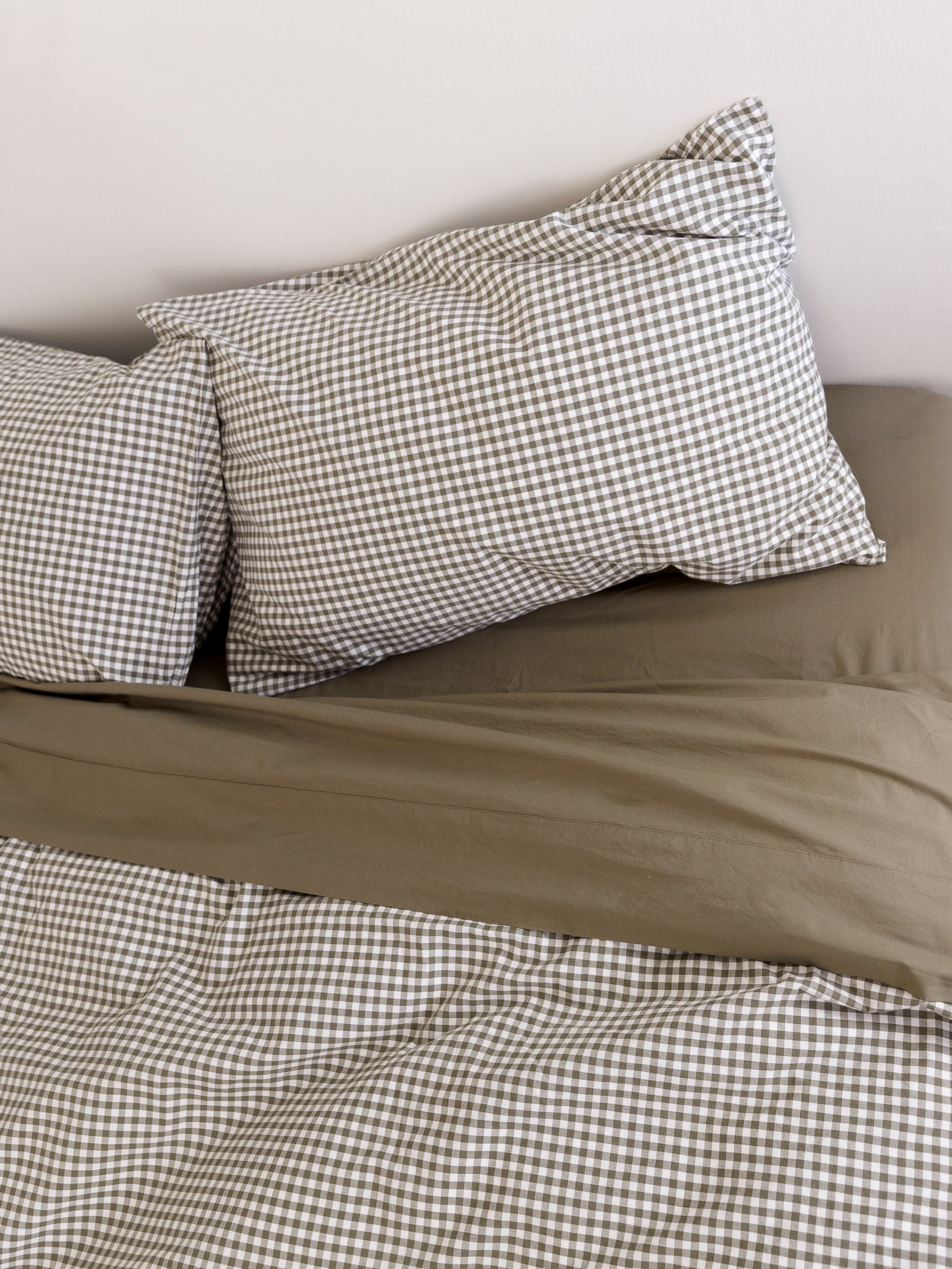 Classic Organic Cotton Fitted Sheet Olive / Super King