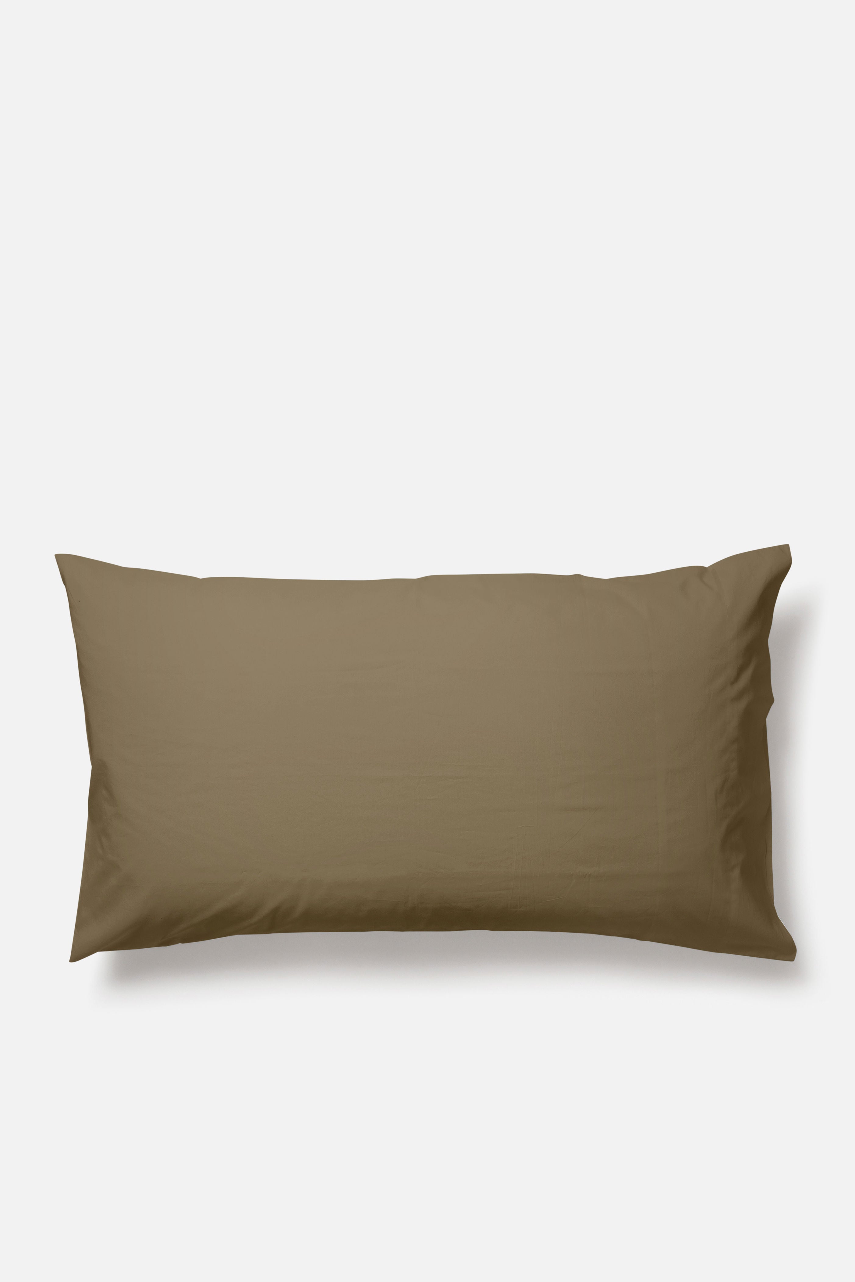 Classic Organic Cotton Lodge Pillowcase PR Olive / Lodge Pillowcase Pair