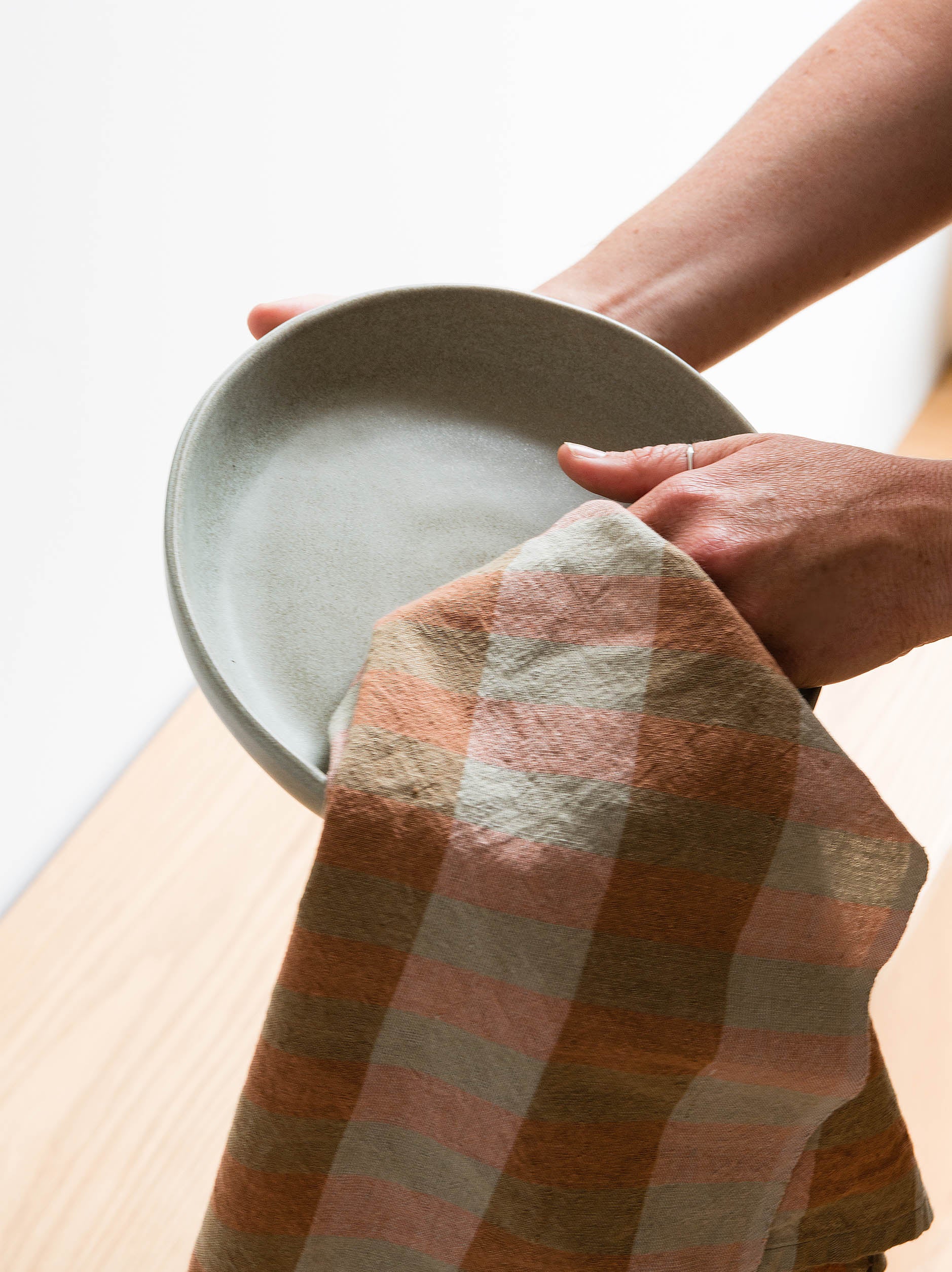 Anni Tea Towel Mandarin/Multi / 55x75cm