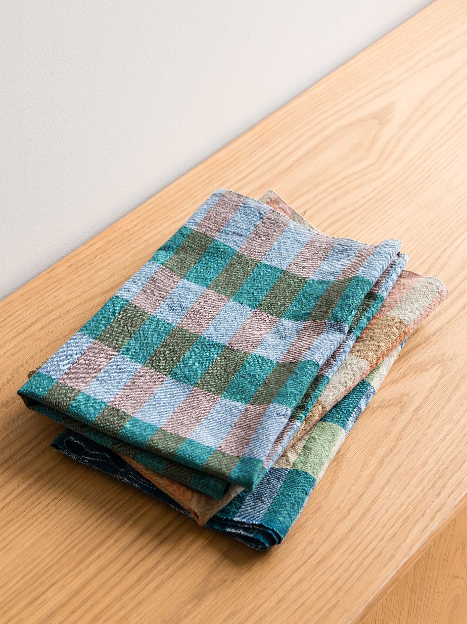 Anni Tea Towel Spirulina/Multi / 55x75cm