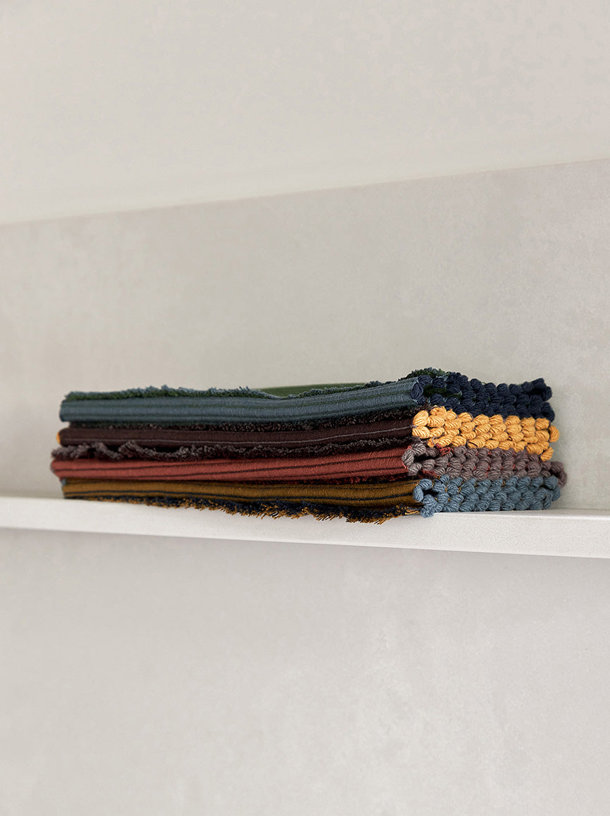 Albers Placemat Denim/Ochre / 45.5x30cm