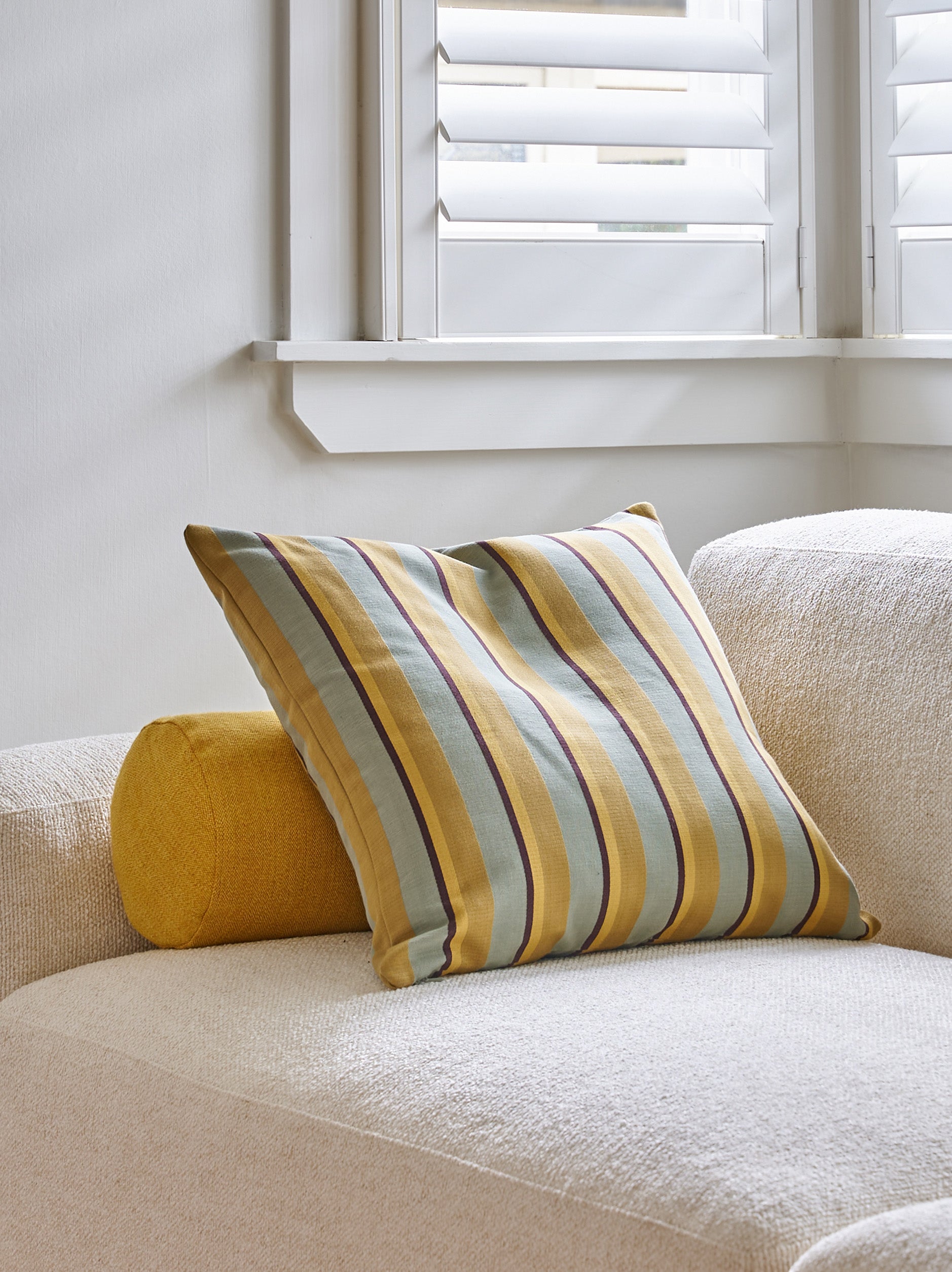 Basque Woven Cushion Cover Cider/Multi / 50x50cm