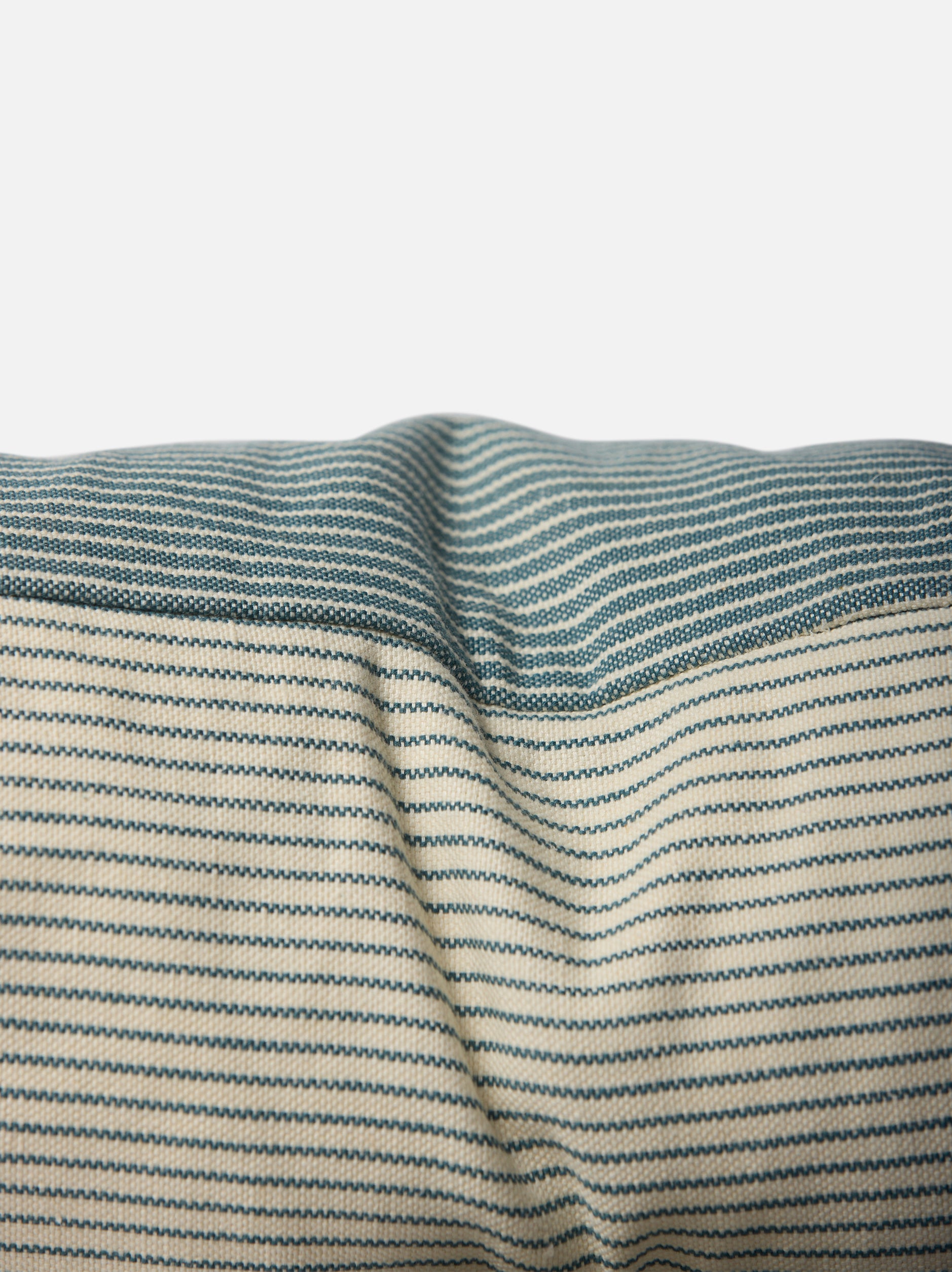 Reversible Pinstripe Cushion Cover Cod/Coconut / 50x40cm