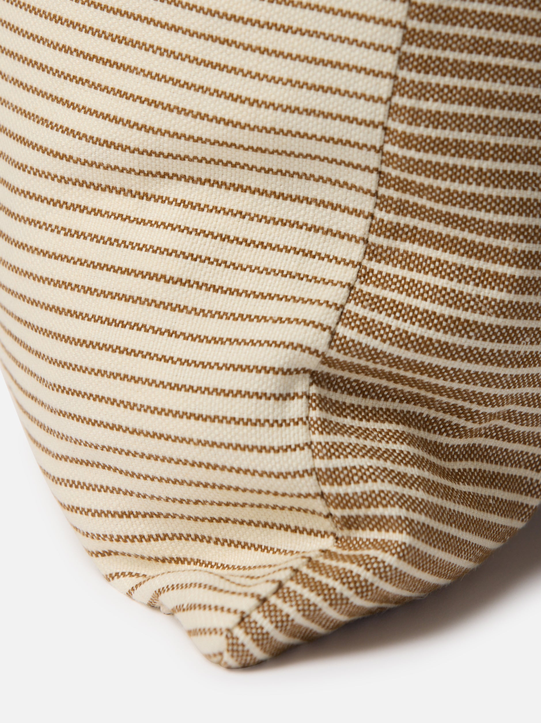 Reversible Pinstripe Cushion Cover Bronze/Coconut / 50x40cm