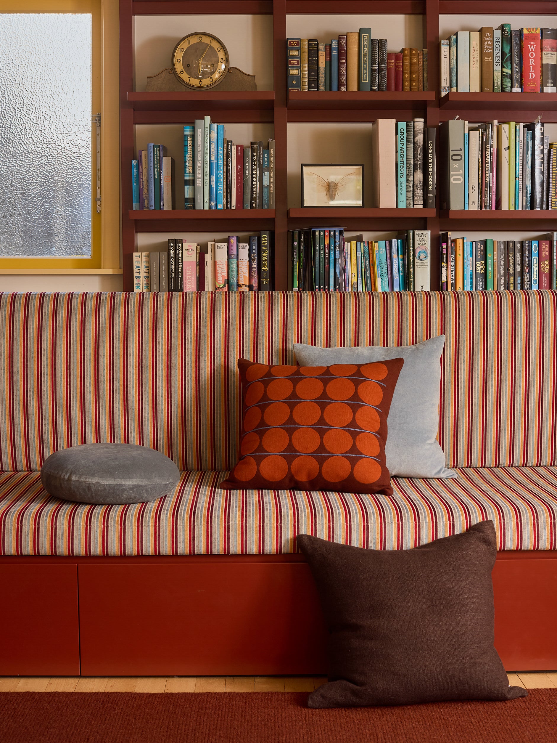 Abacus Cushion Cover Merlot/Cherry / 55x55cm