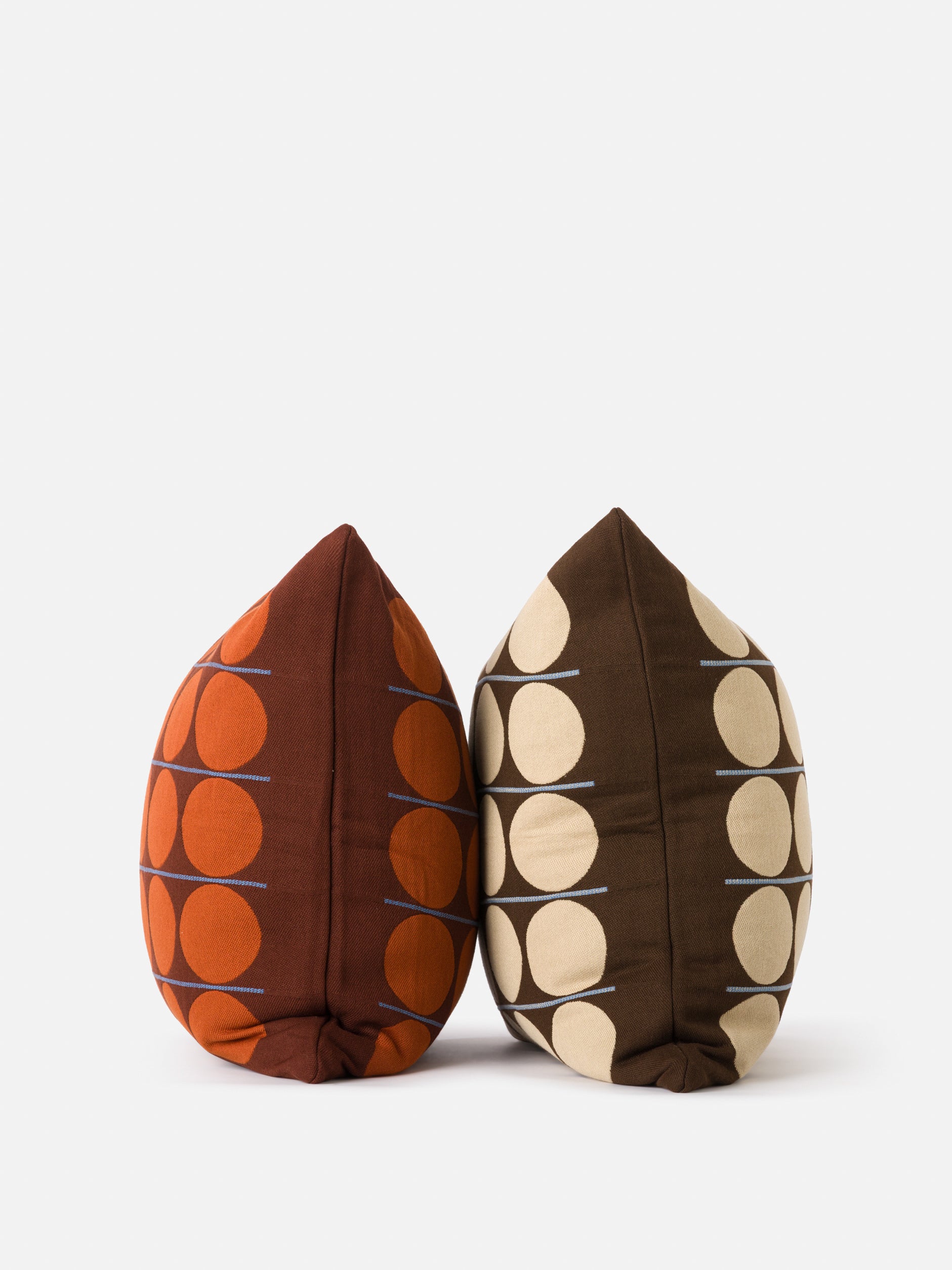 Abacus Cushion Cover Chocolate/Wheat / 55x55cm