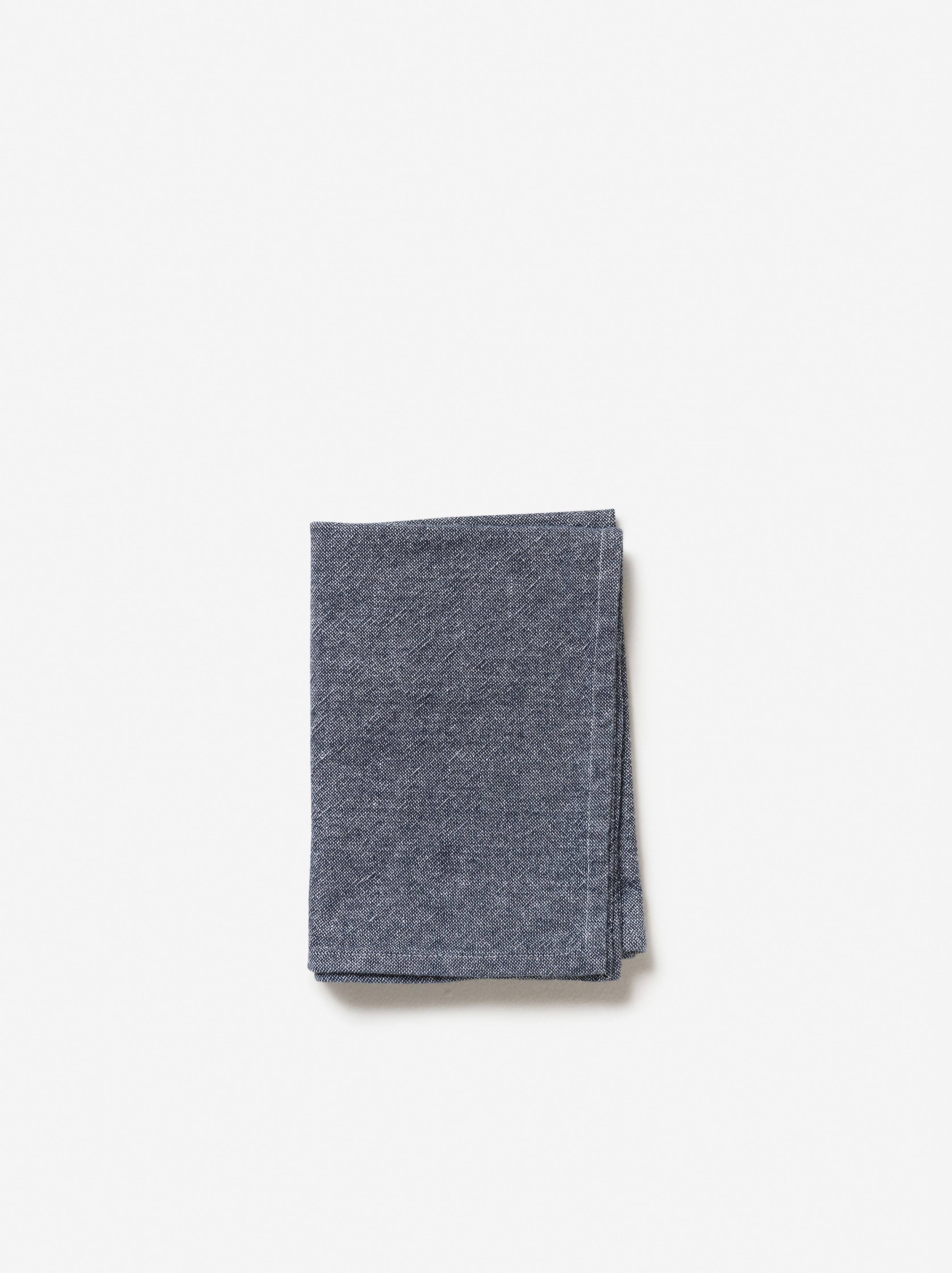 Washed Cotton Tea Towel Navy / 50x70cm