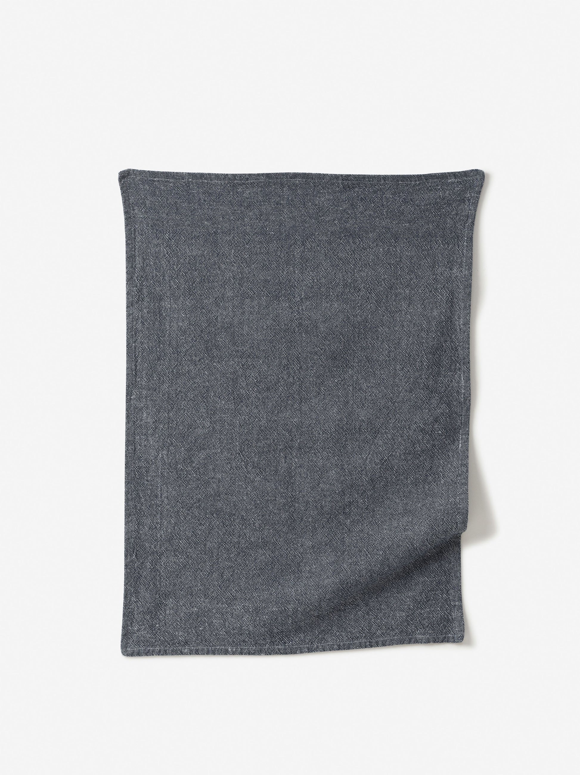 Washed Cotton Tea Towel Navy / 50x70cm