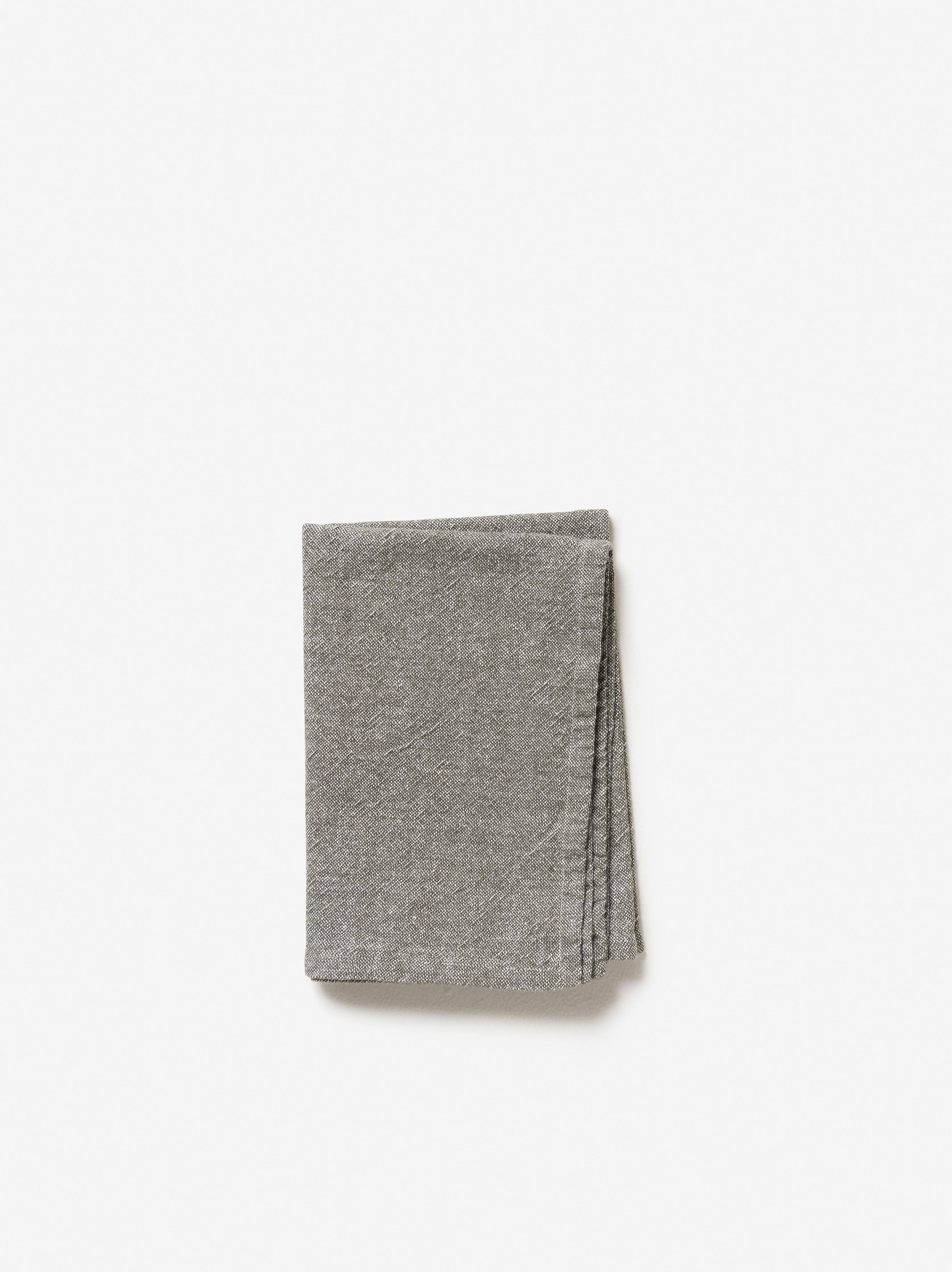 Washed Cotton Tea Towel Olive / 50x70cm