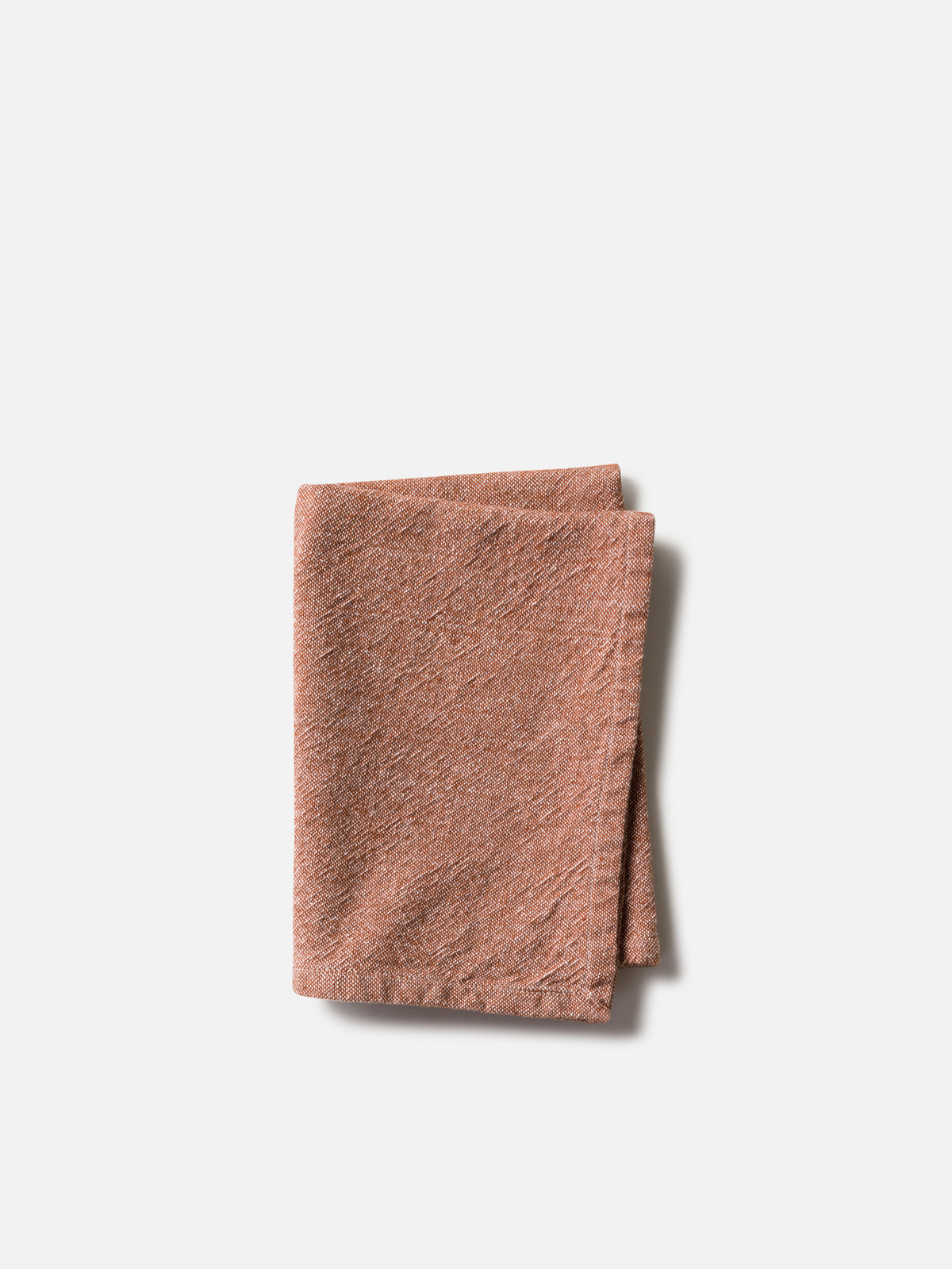 Washed Cotton Tea Towel Brick / 50x70cm