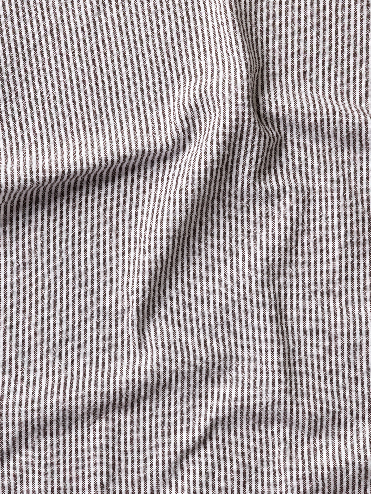 Stripe Washed Cotton Tea Towel Cocoa / 50x70cm
