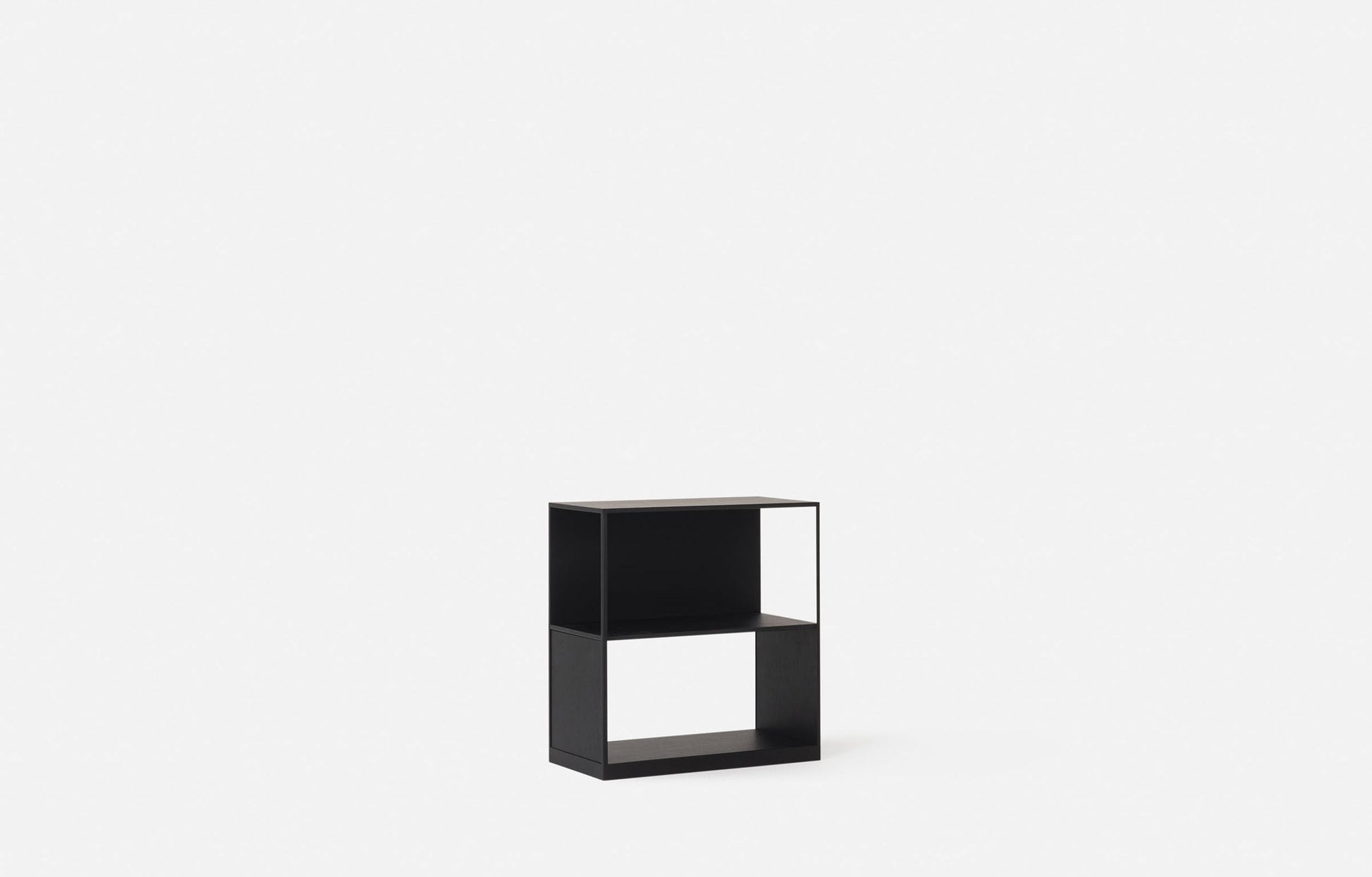 Linear Shelf Low Single Dark Oak / Queen