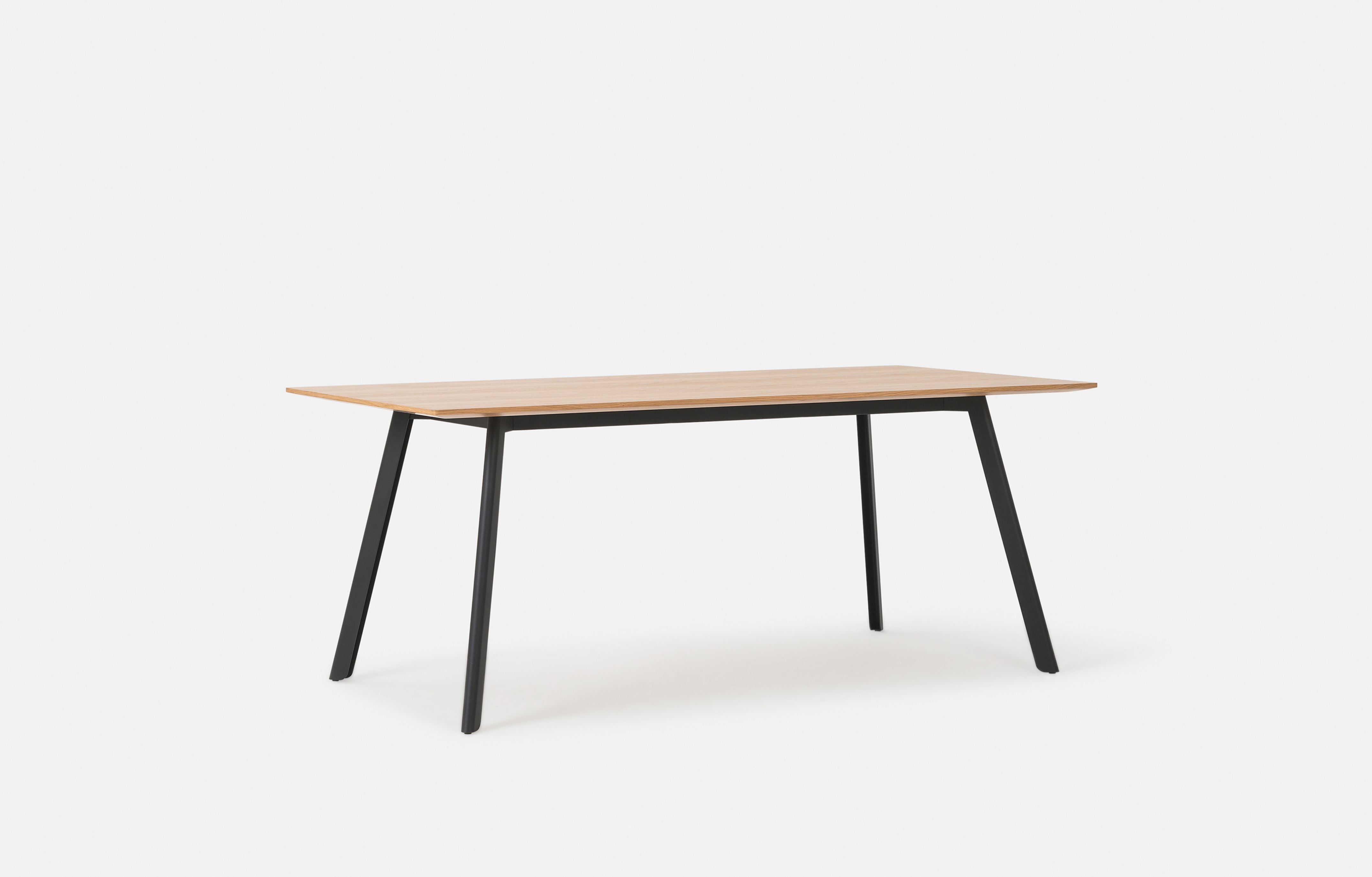 Assembly Dining Table Oak/Black / 1.8m