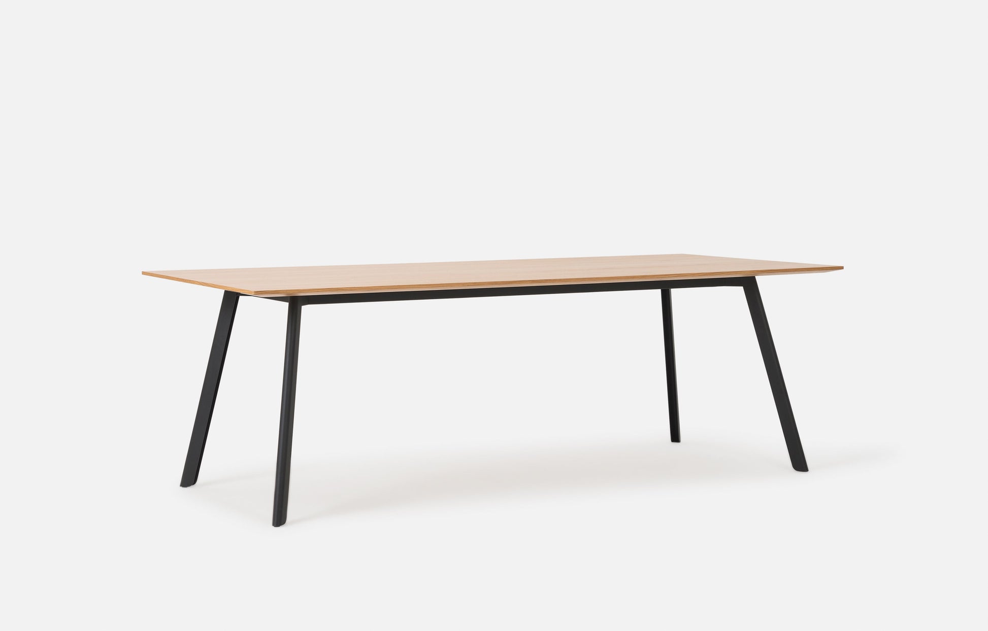 Assembly Dining Table Oak/Black / 2.2m