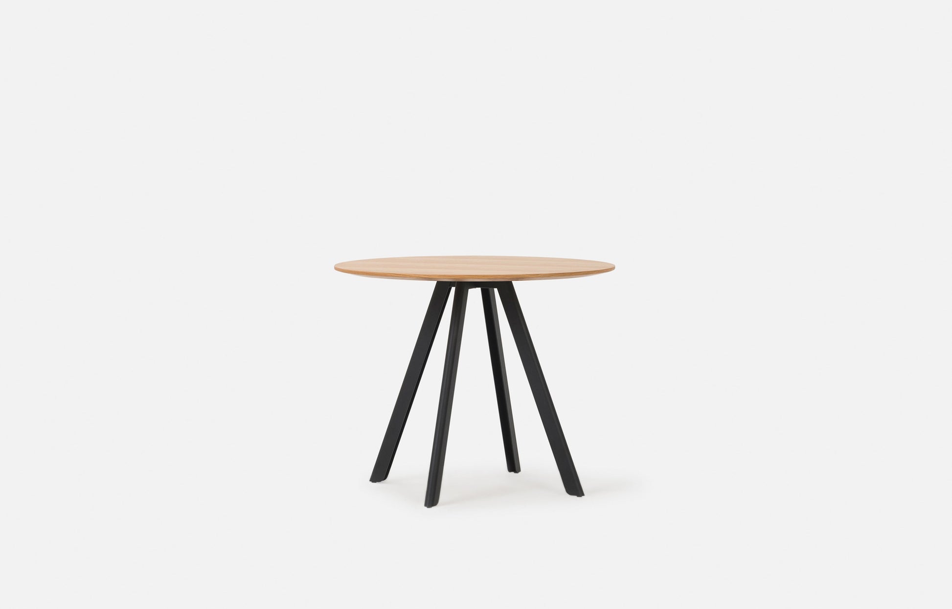 Assembly Round Dining Table Oak/Black / Small