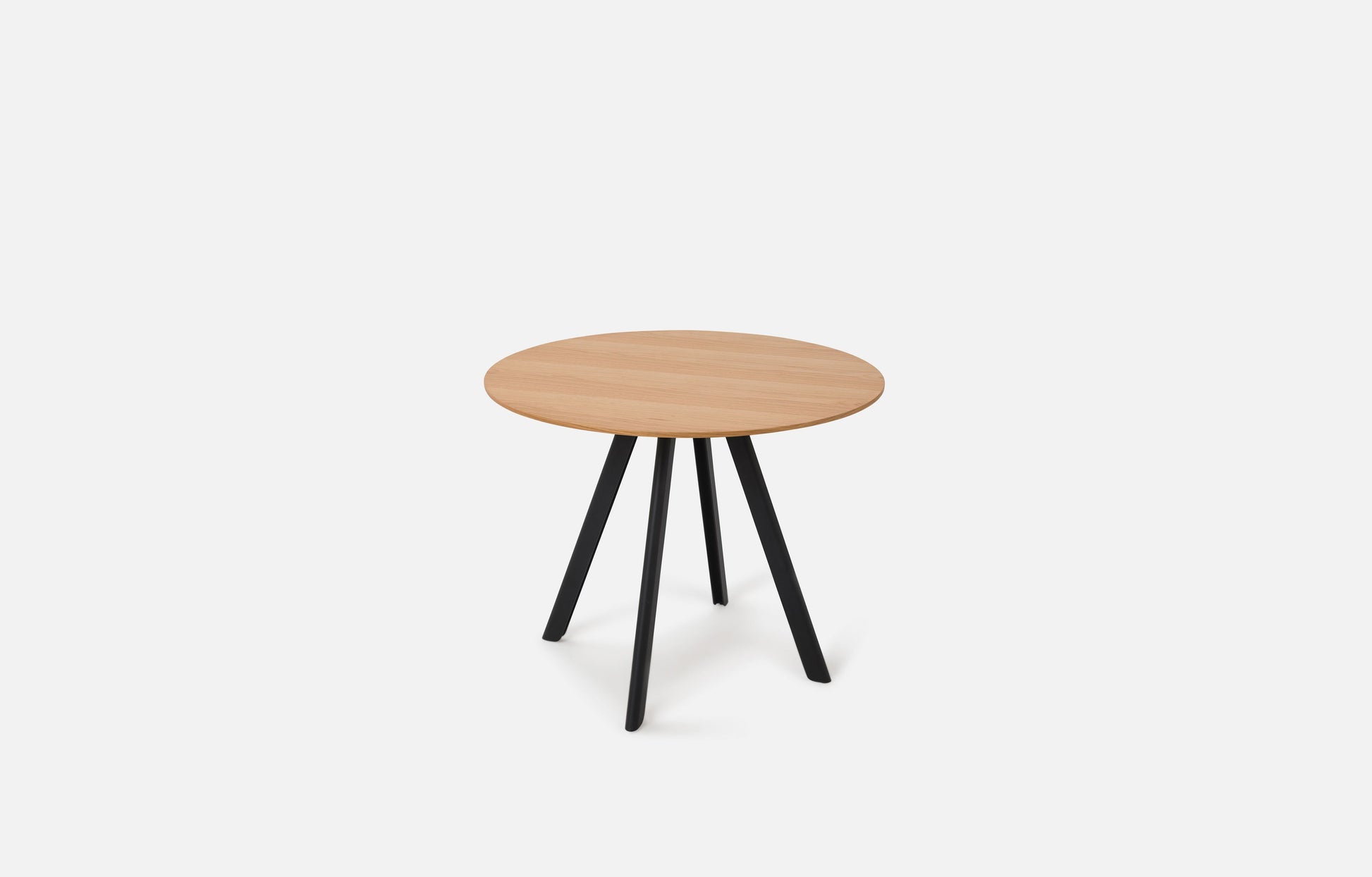 Assembly Round Dining Table Oak/Black / Small