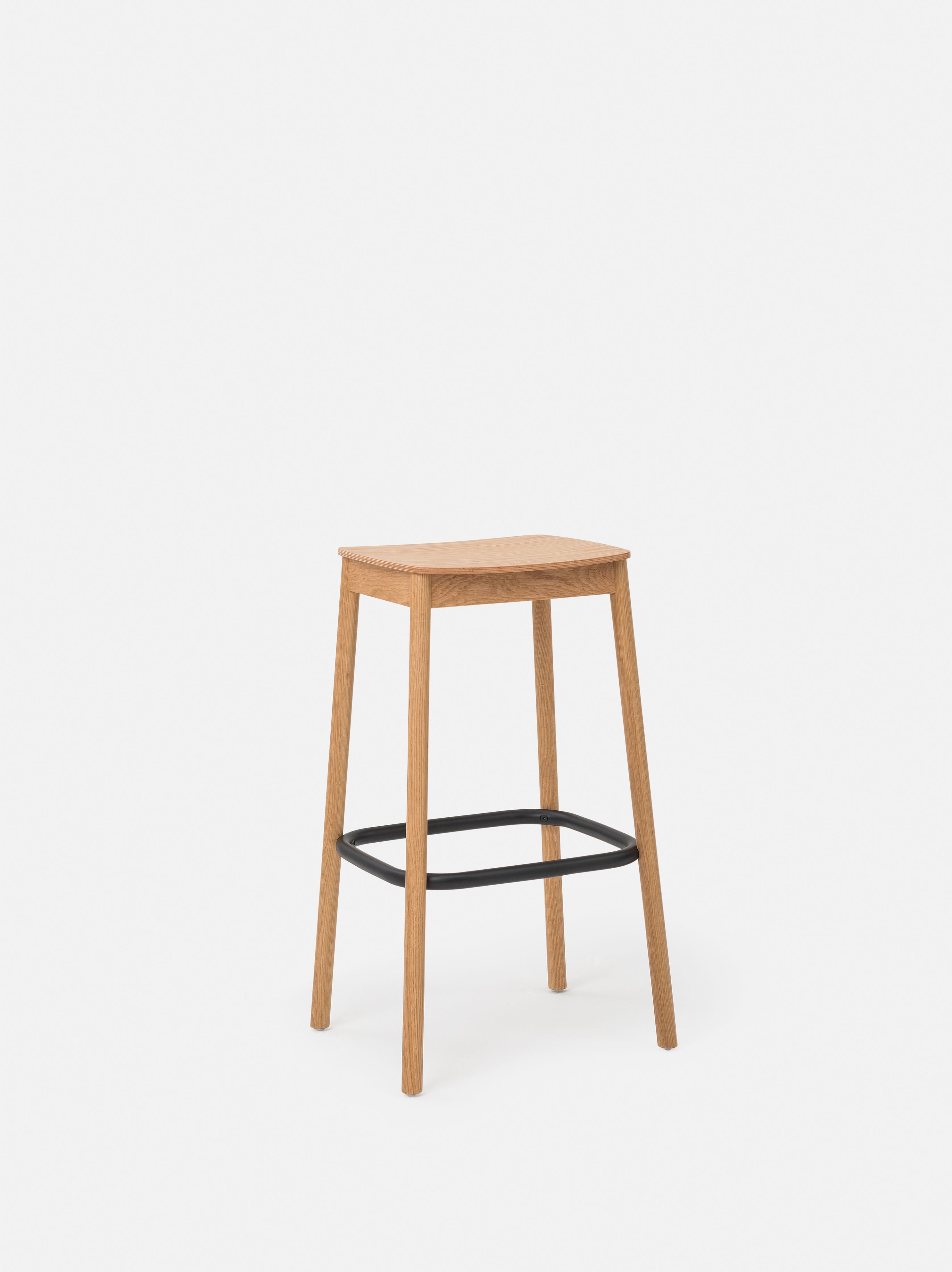 Radial Stool Oak/Black / 76.5cmh