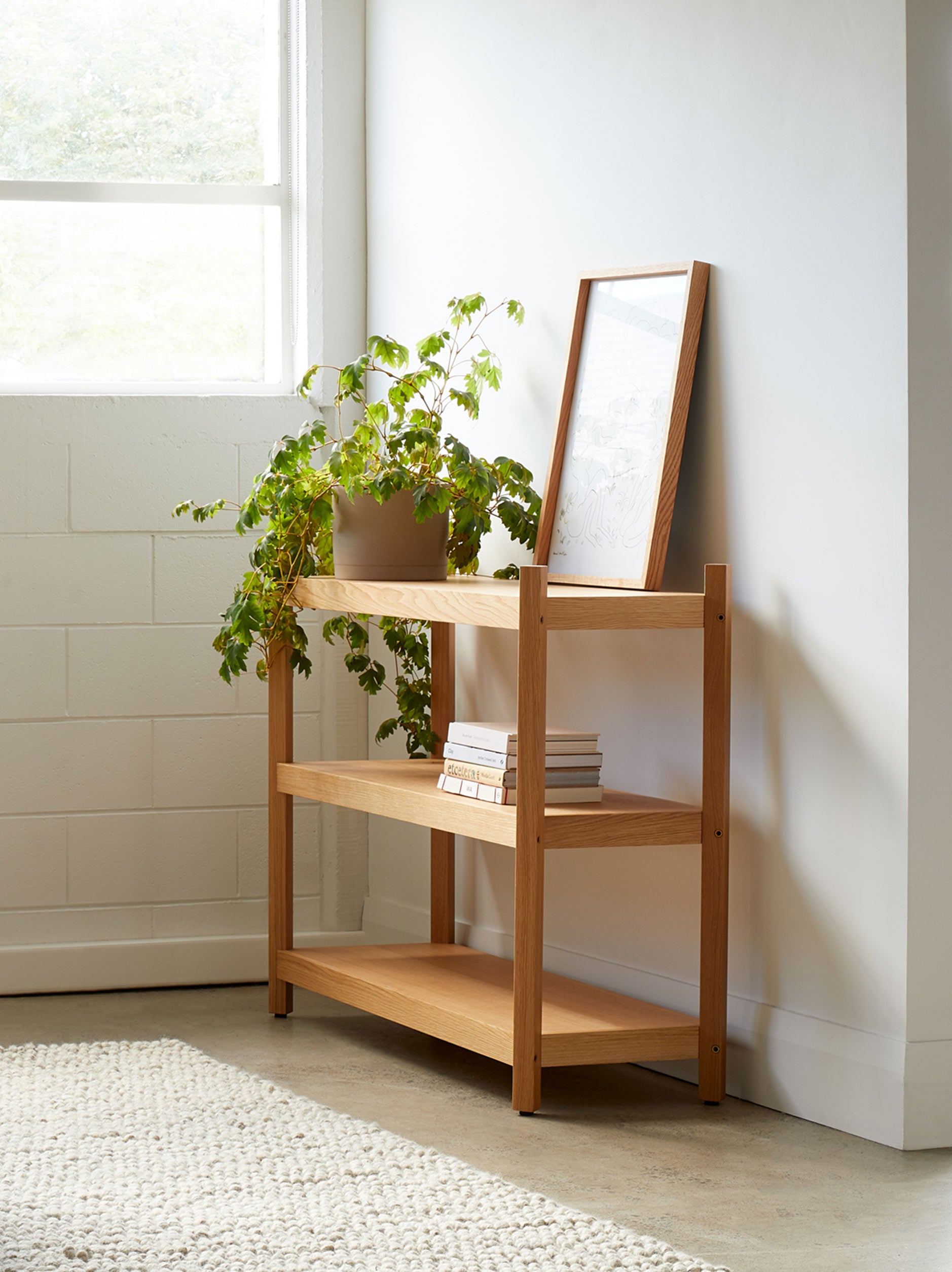 Tilt Upright 3 Tier PAIR Oak / Tilt 3-Tier Upright (Pair)