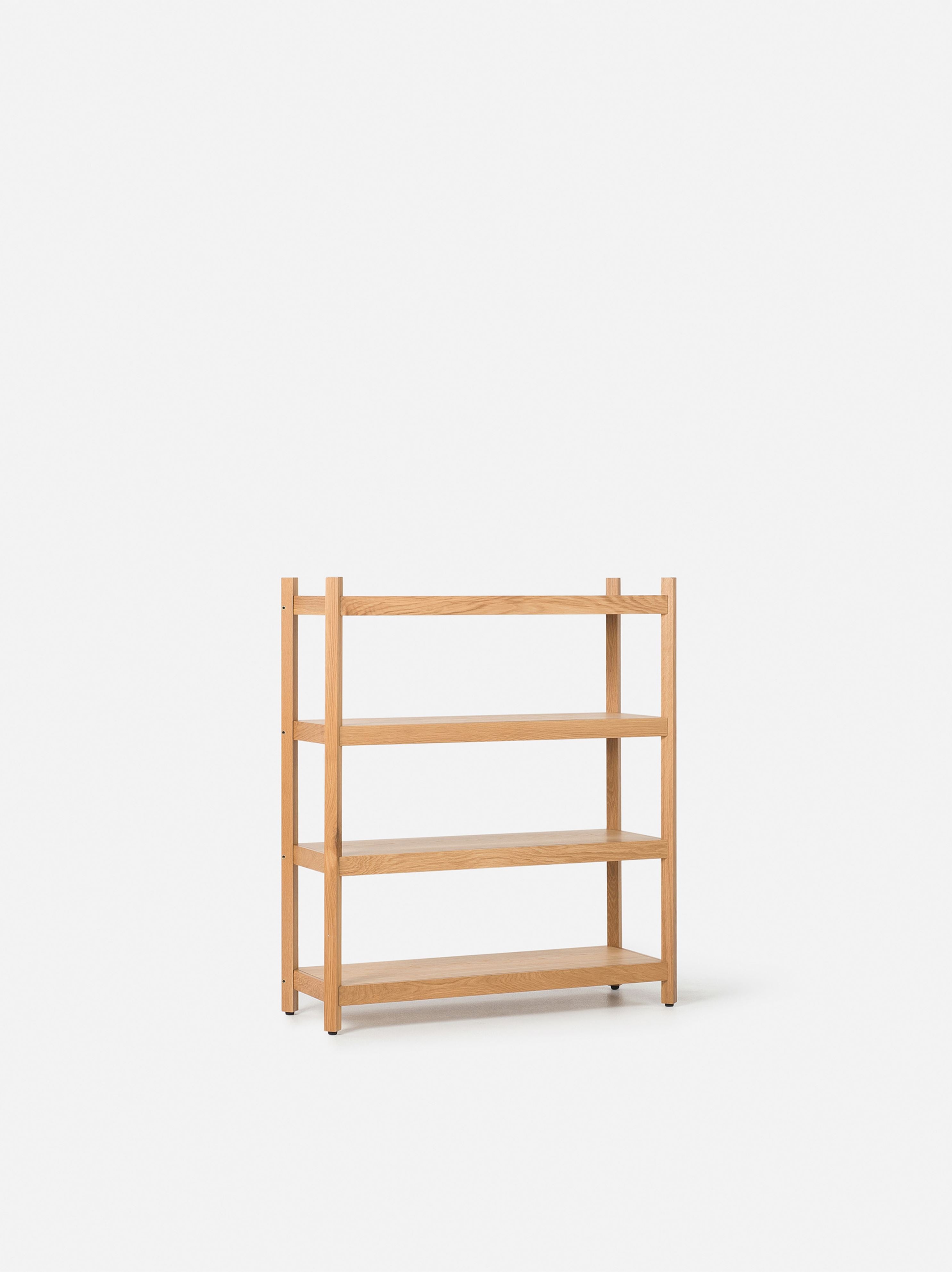 Tilt Upright 4 Tier PAIR Oak / Tilt 4-Tier Upright (Pair)