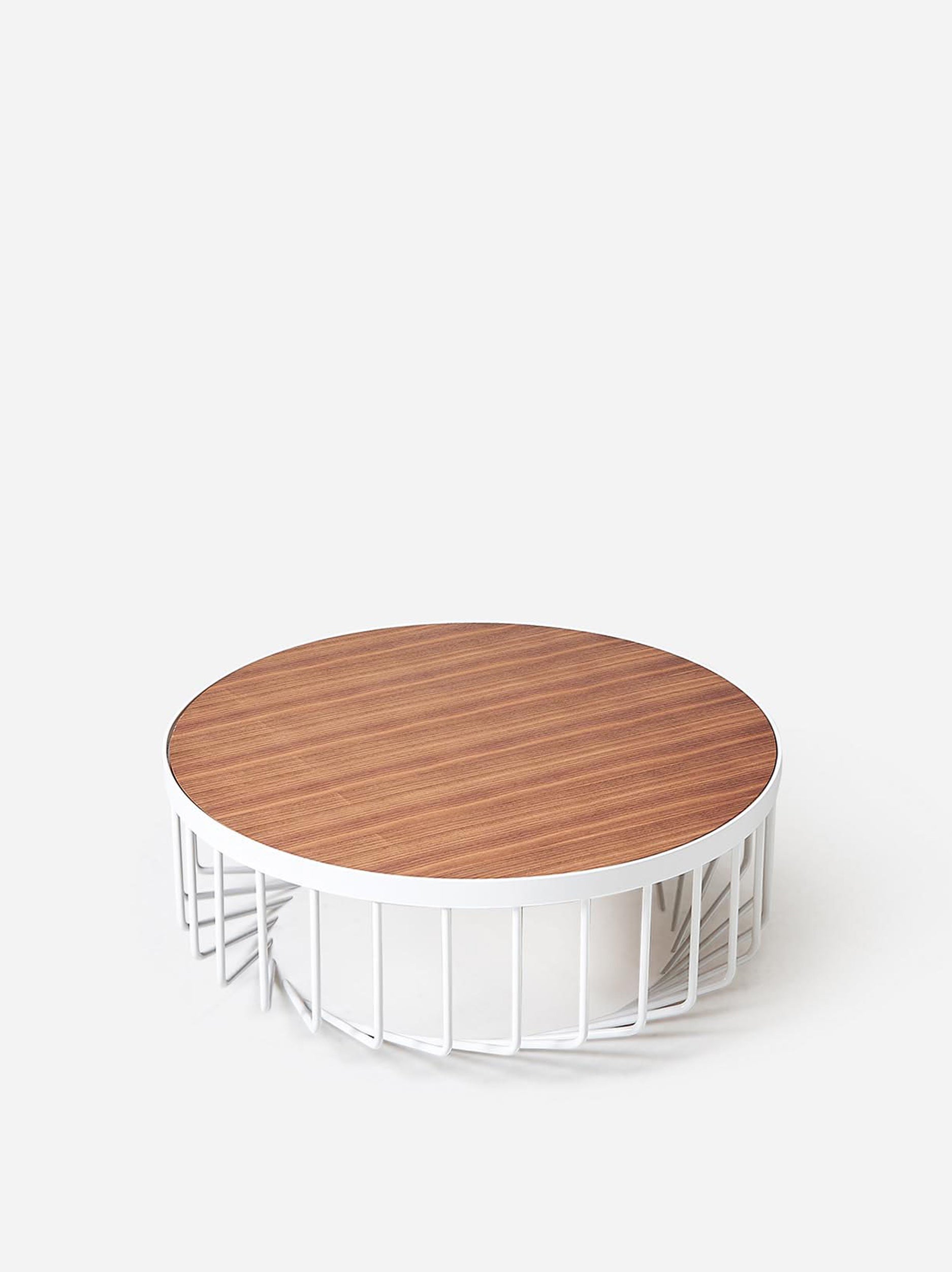 Helix Coffee Table White/Walnut / One Size