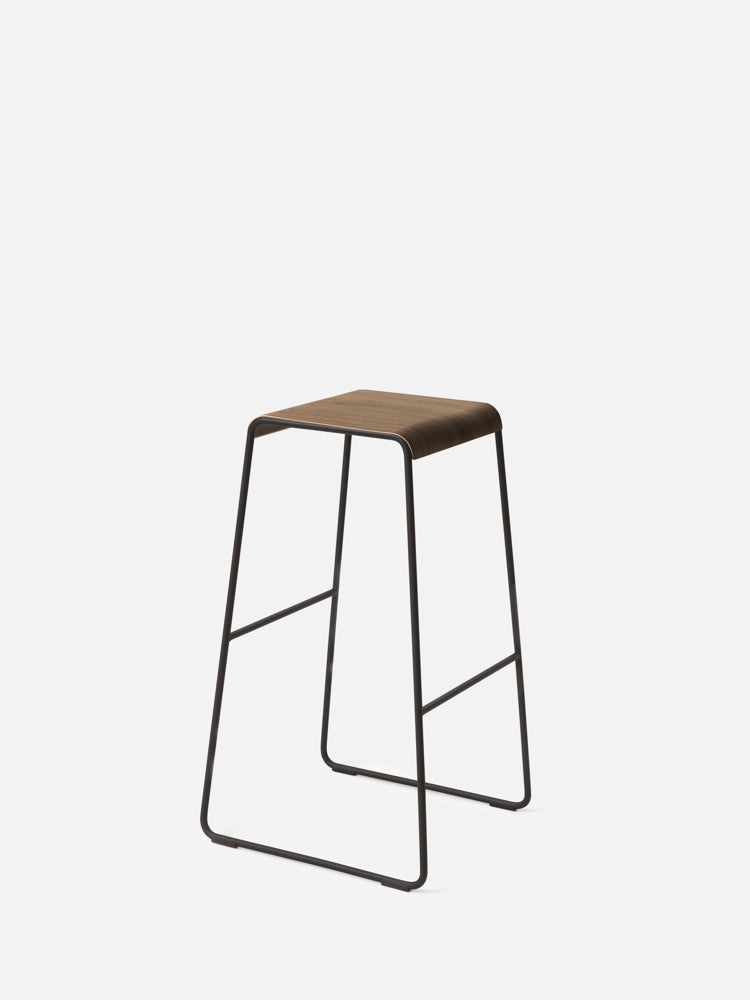 S2 Barstool Black/Walnut / Large