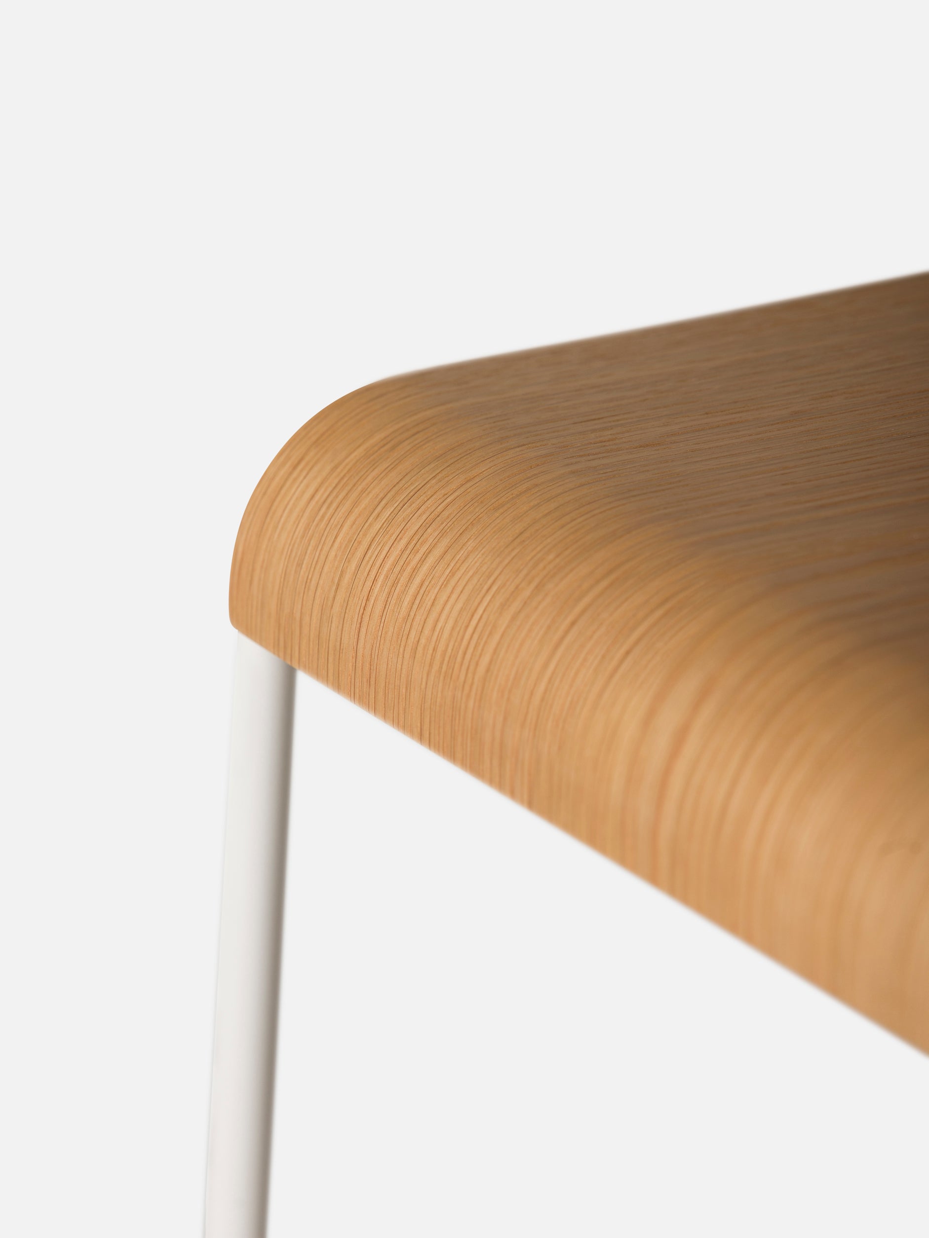 S2 Barstool White/Oak / Large