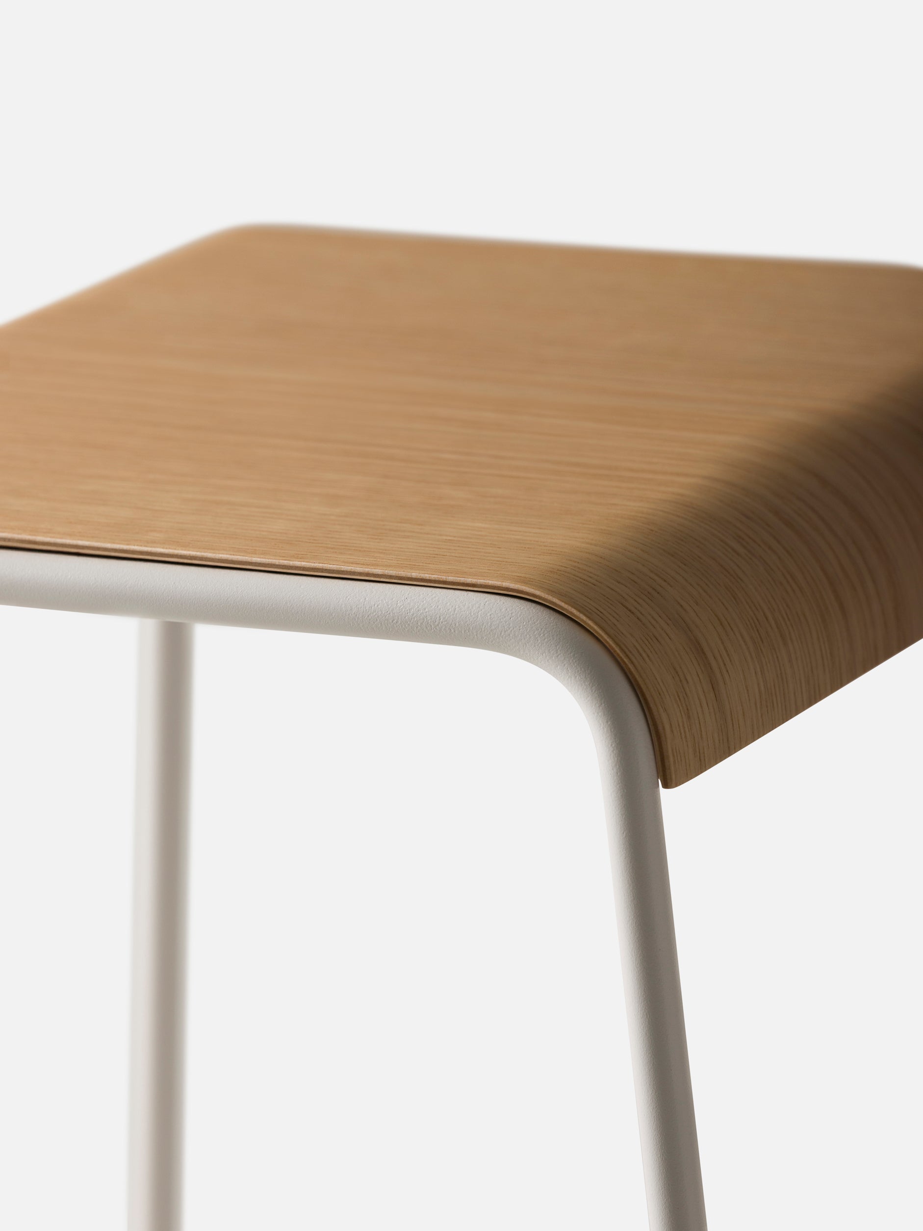 S2 Barstool White/Oak / Large