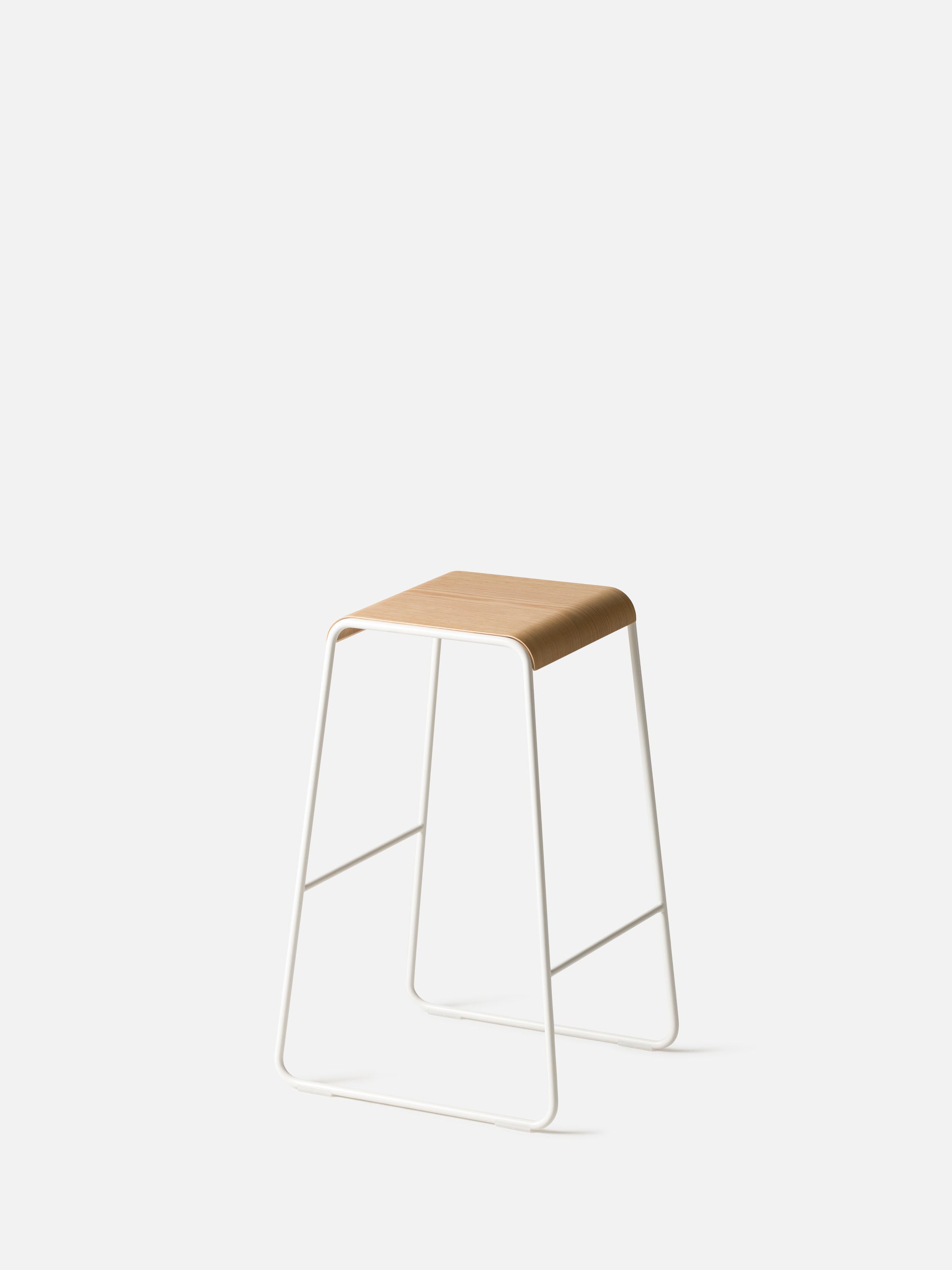 S2 Barstool White/Oak / Medium