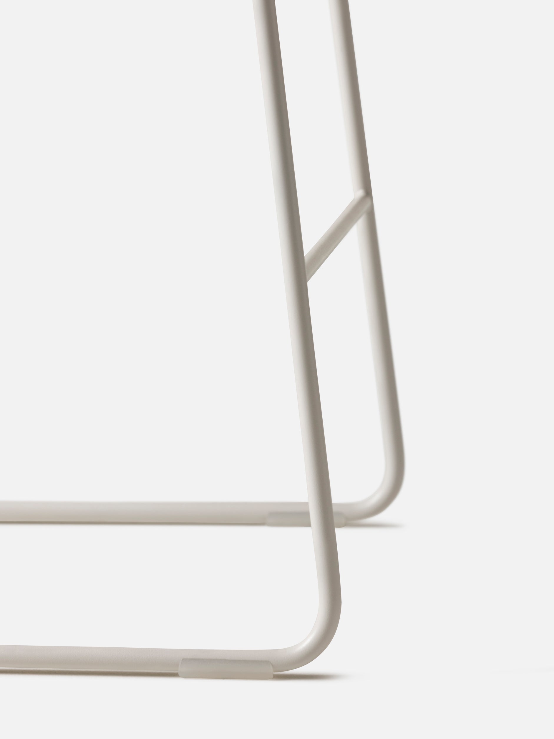 S2 Barstool White/Tan Leather / Medium