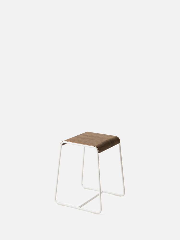 S2 Barstool White/Walnut / Small