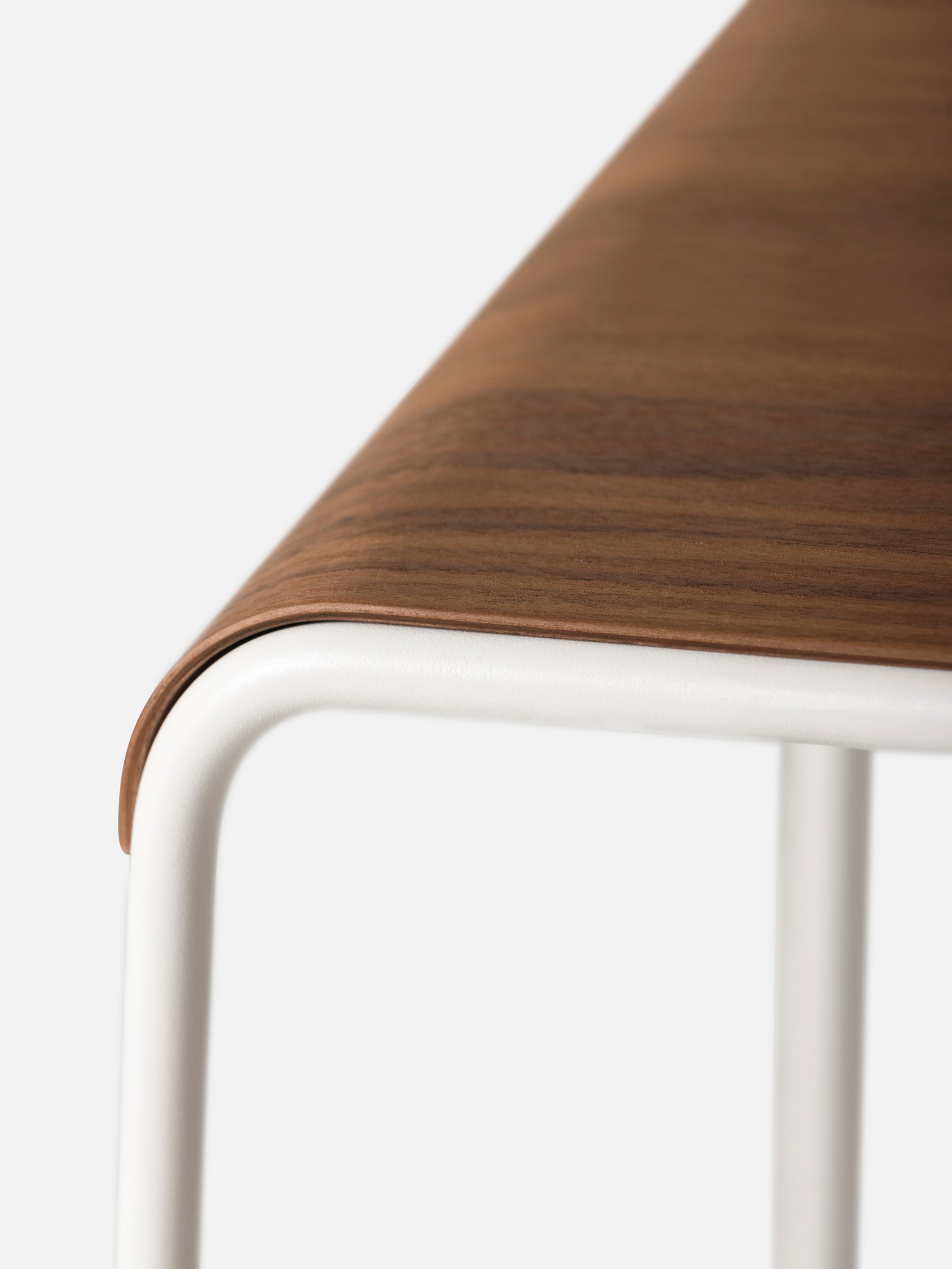 S2 Barstool White/Walnut / Small