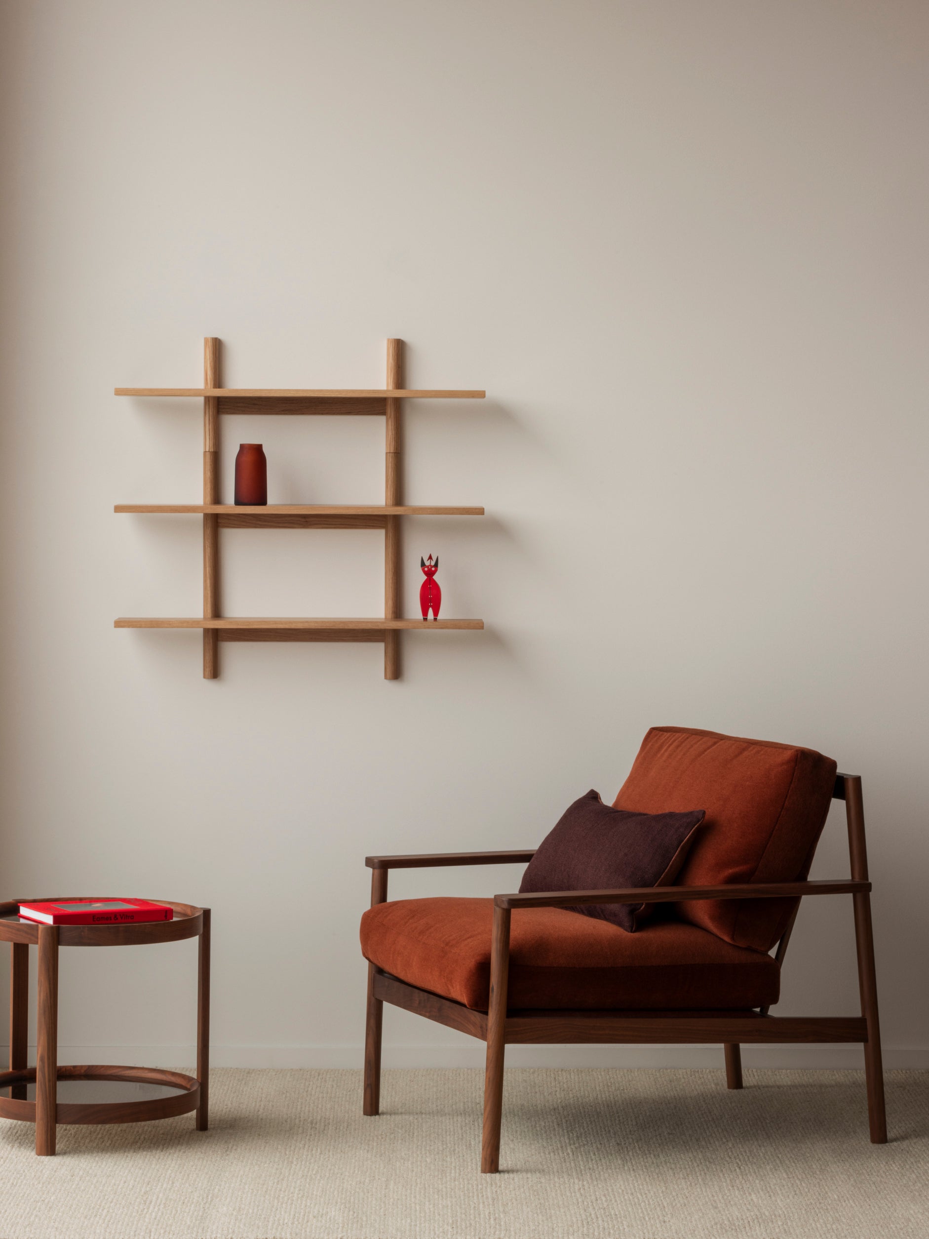 Exhibit Shelf Oak / Single