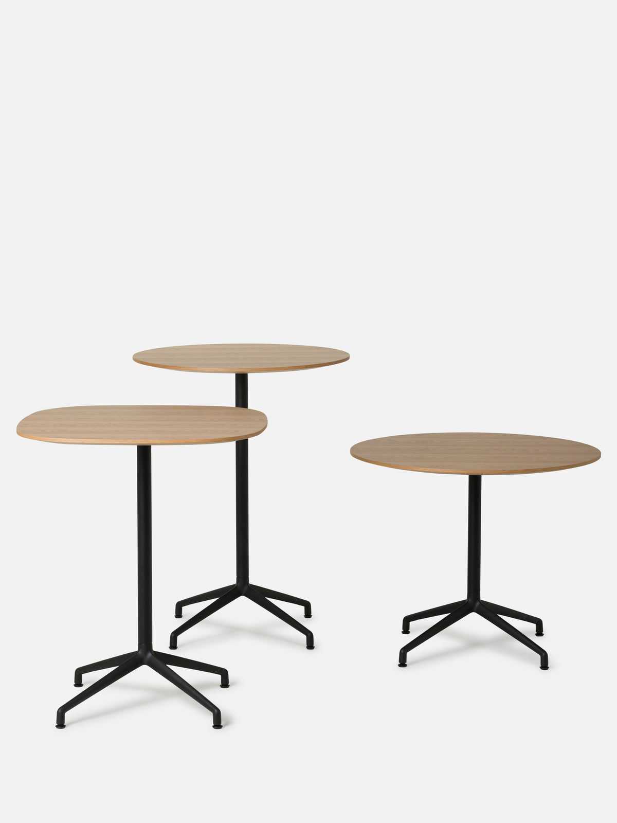 730 Series Dining Table Scround Top Oak / 80x80