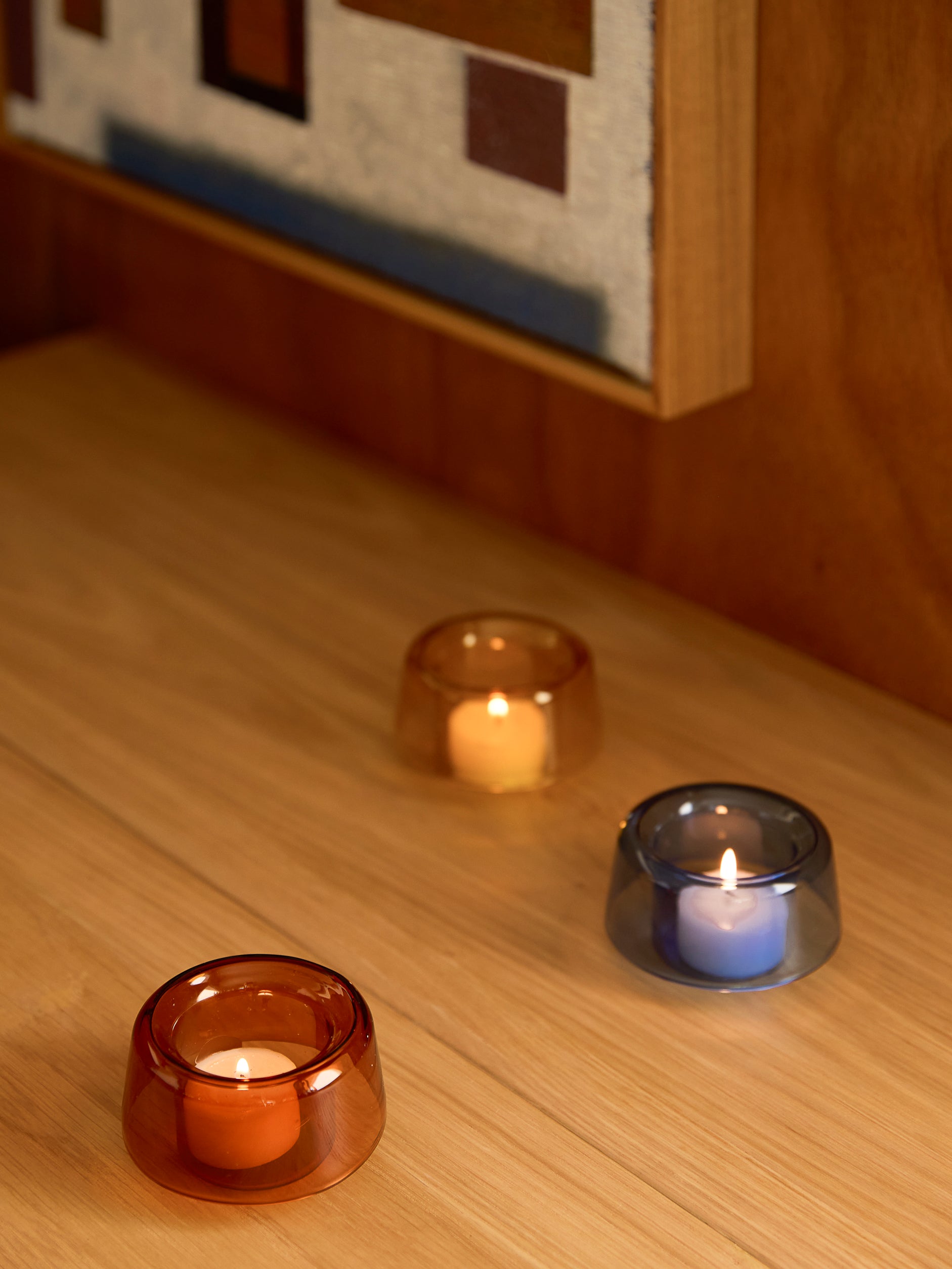 Cascade Tealight Holder Cobalt / One Size