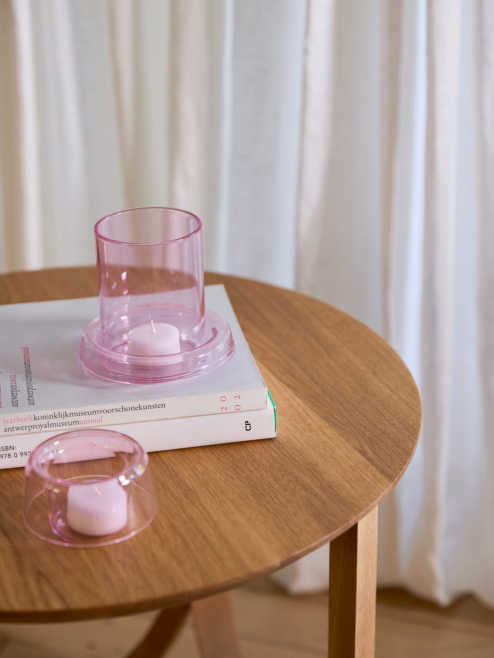 Cascade Hurricane Lamp Rose / Small