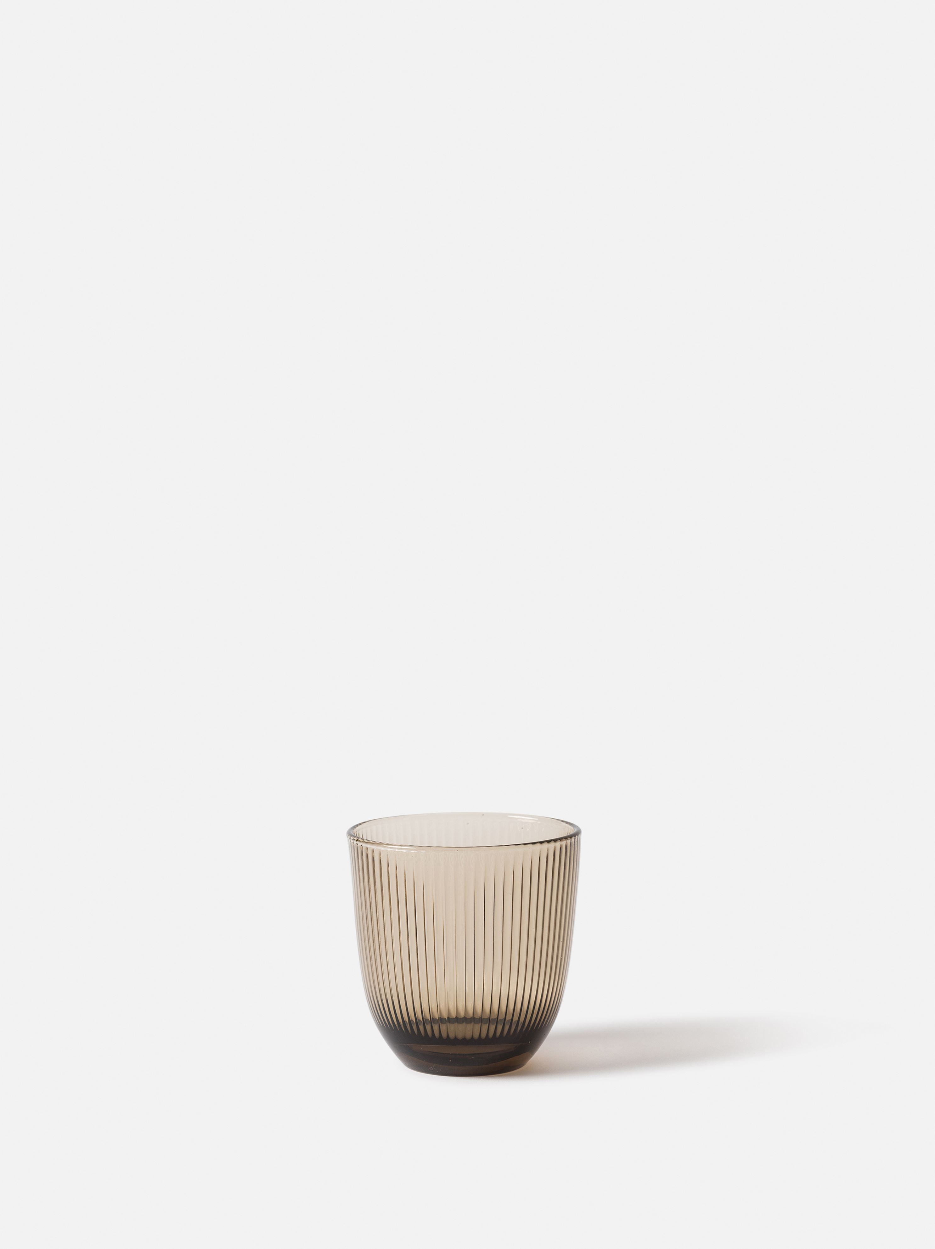 Rib Tumbler Set of 6 Smoke Brown / 320ml