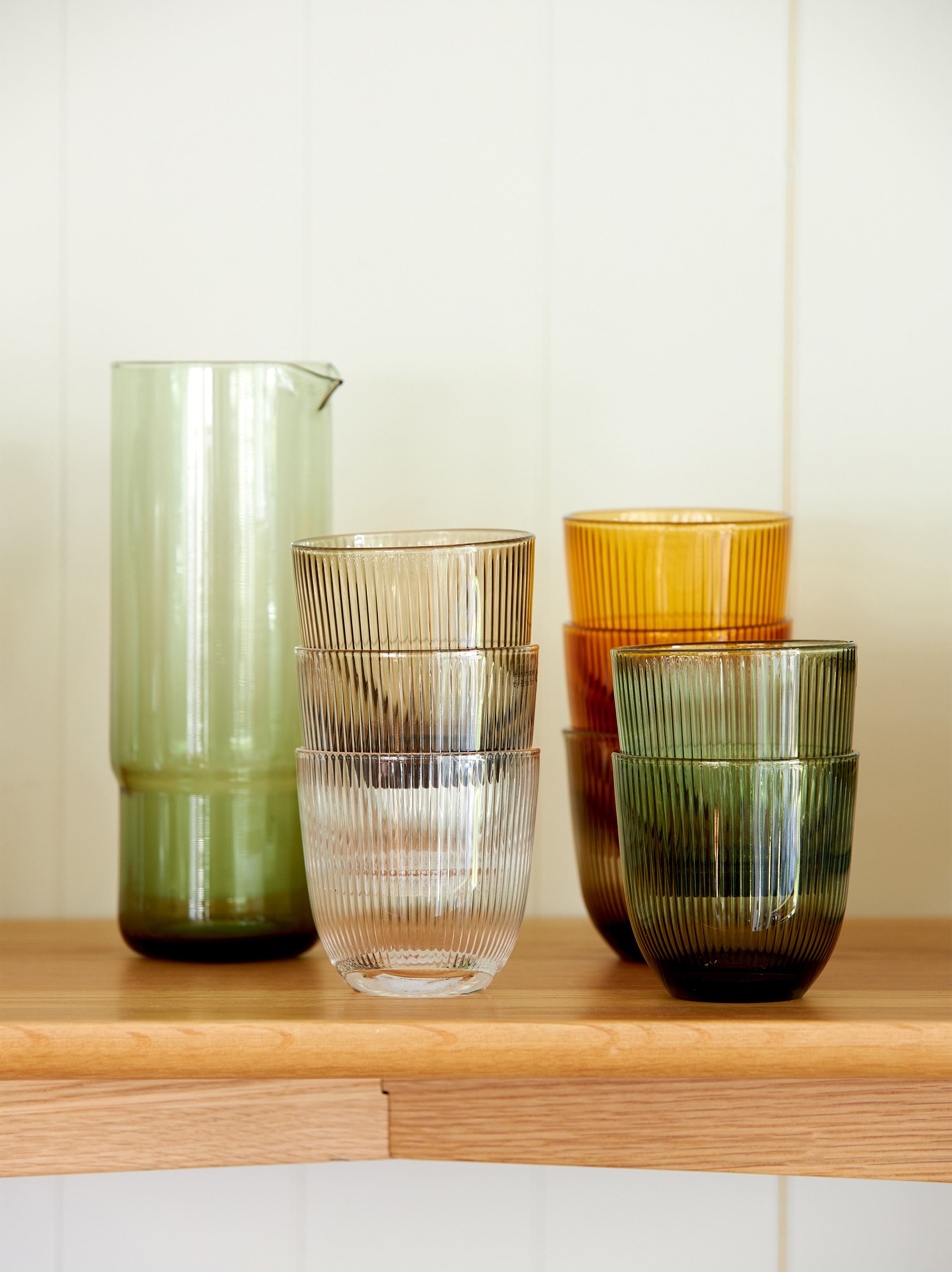 Rib Tumbler Set of 6 Olive / 320ml